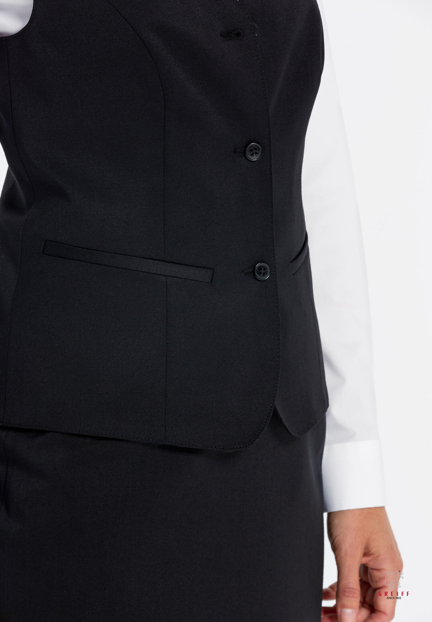 Vita Weste Modern Fit - schwarz - 34