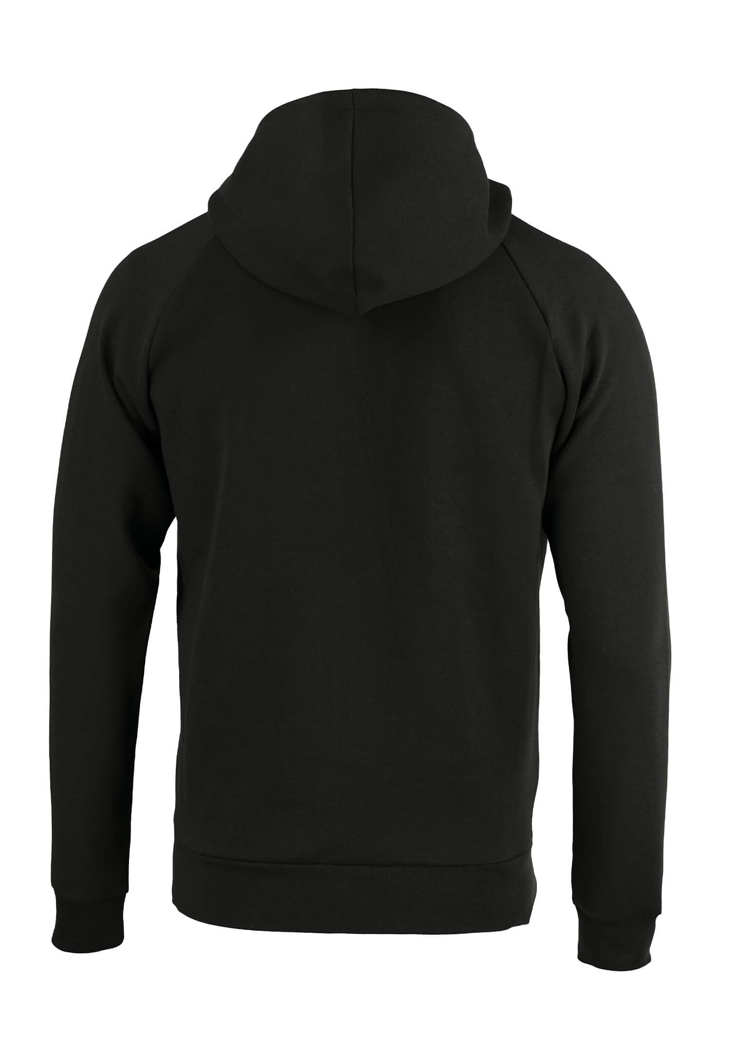 herren double-face hoodie - schwarz - 4xl
