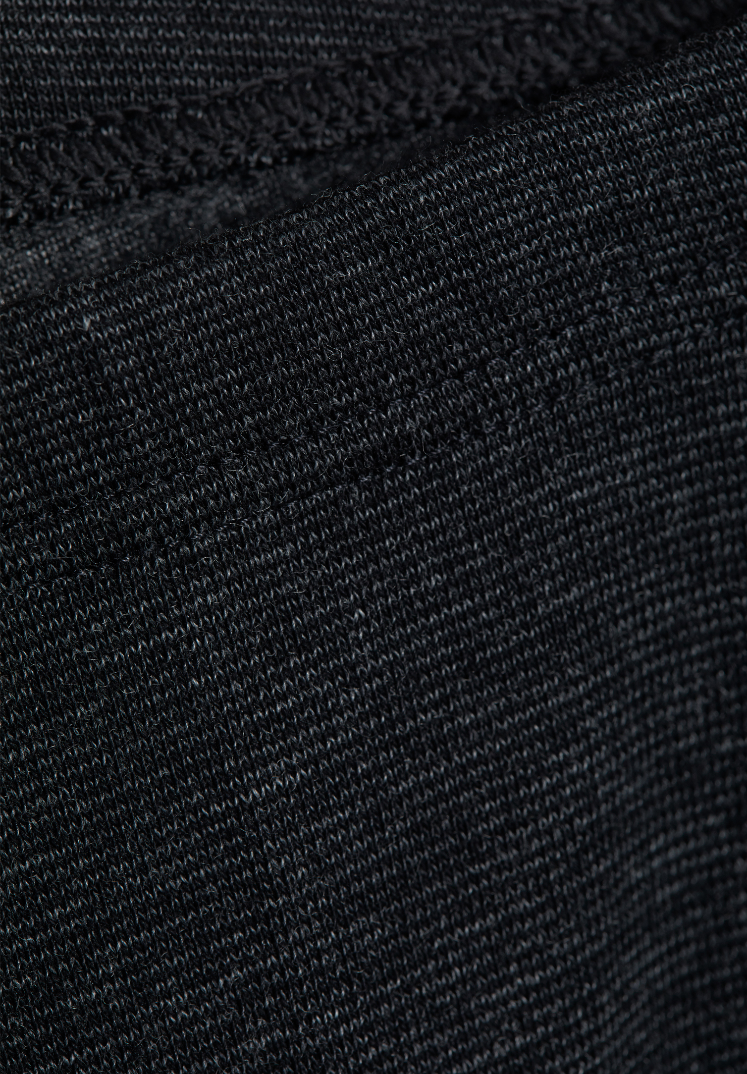 damen thermo hose - schwarz melange - 36