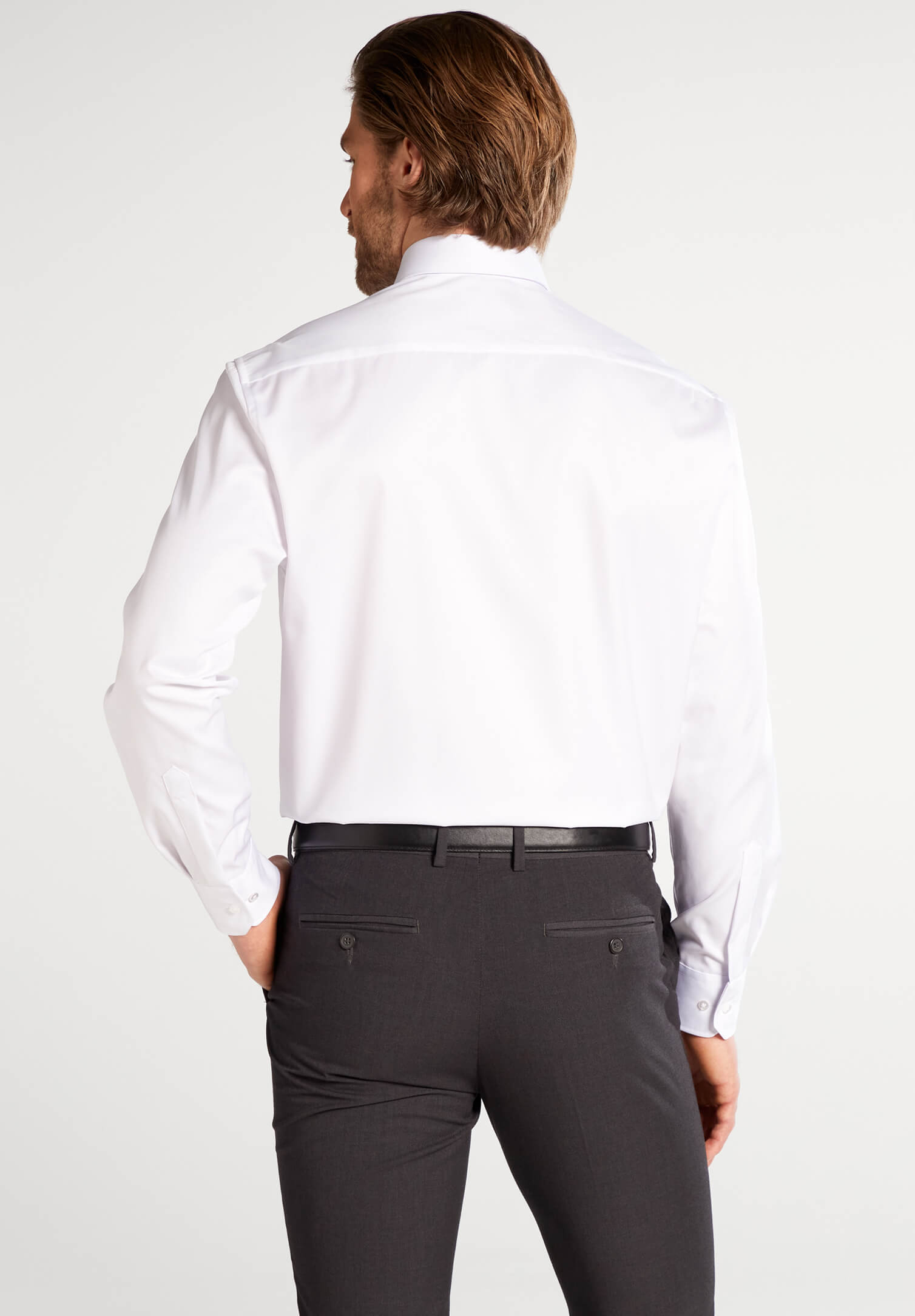 eterna hemd blickdicht comfort fit langarm - armlänge extra lang 68cm - weiß - 43