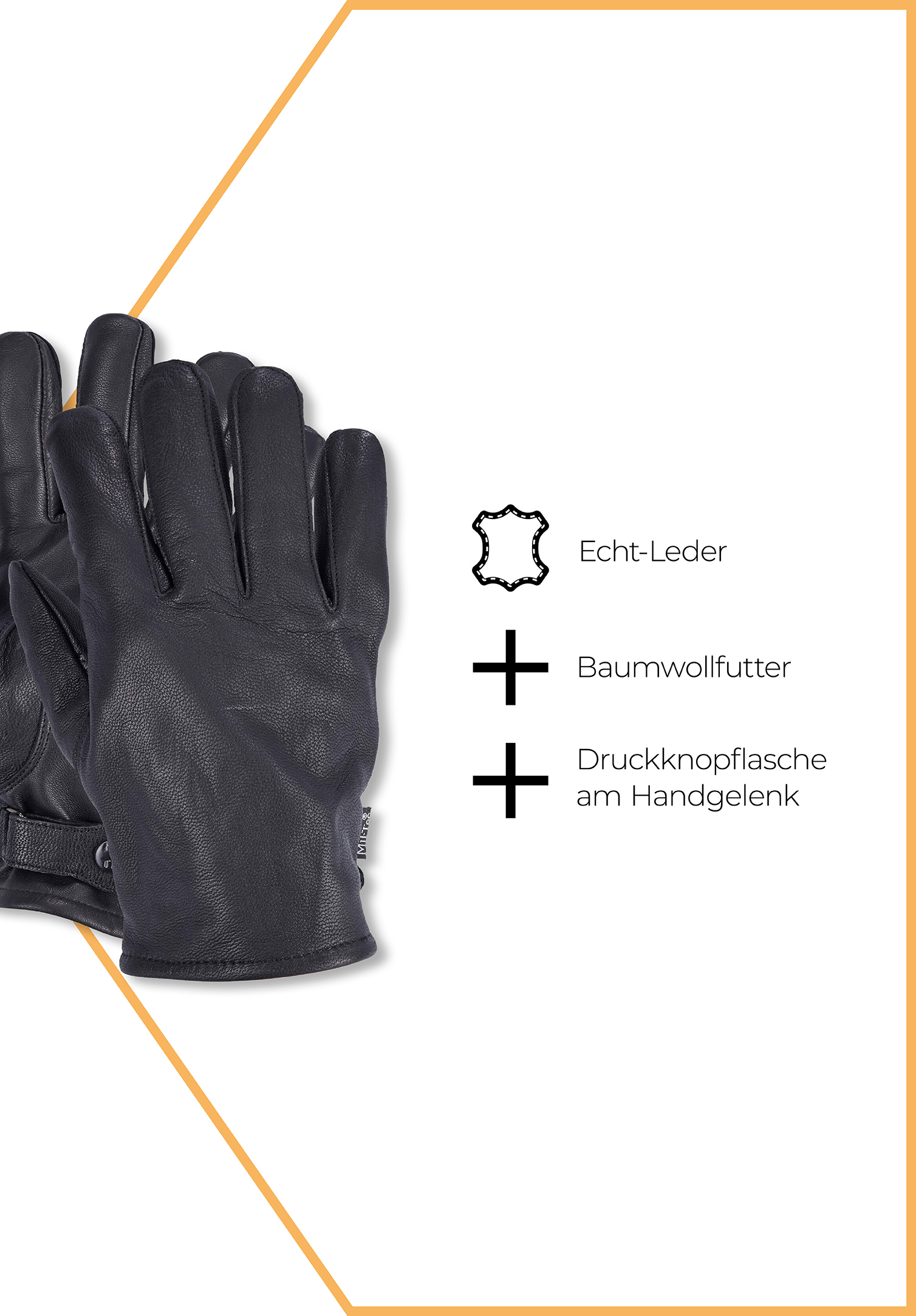 lederhandschuhe - schwarz - 10