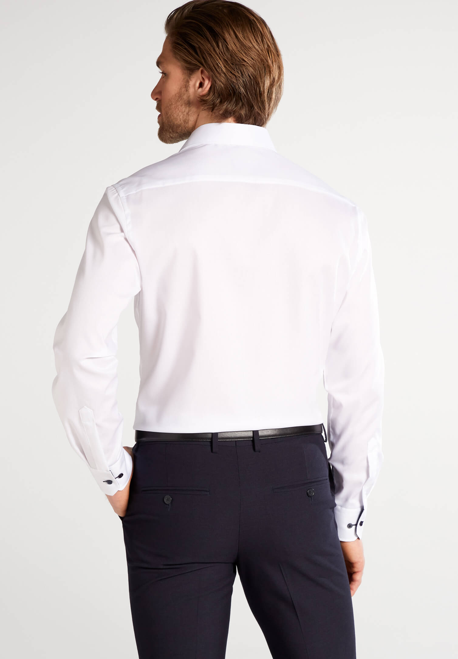 Eterna Hemd pinpoint Modern Fit Langarm - weiß - 44 - Normal