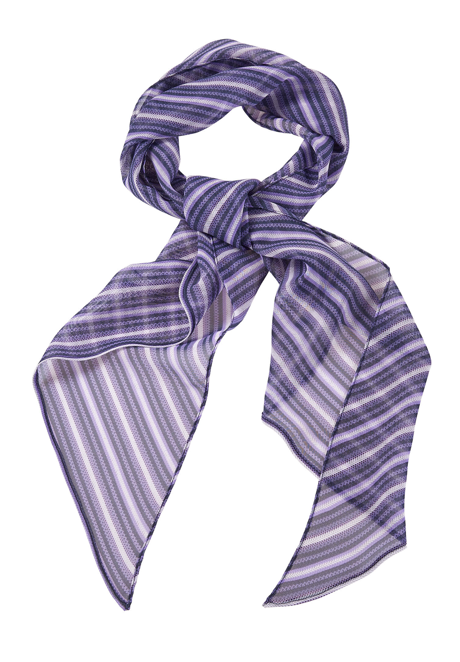 Tuch modische Streifen flieder/grau/anthrazit 140x30 cm