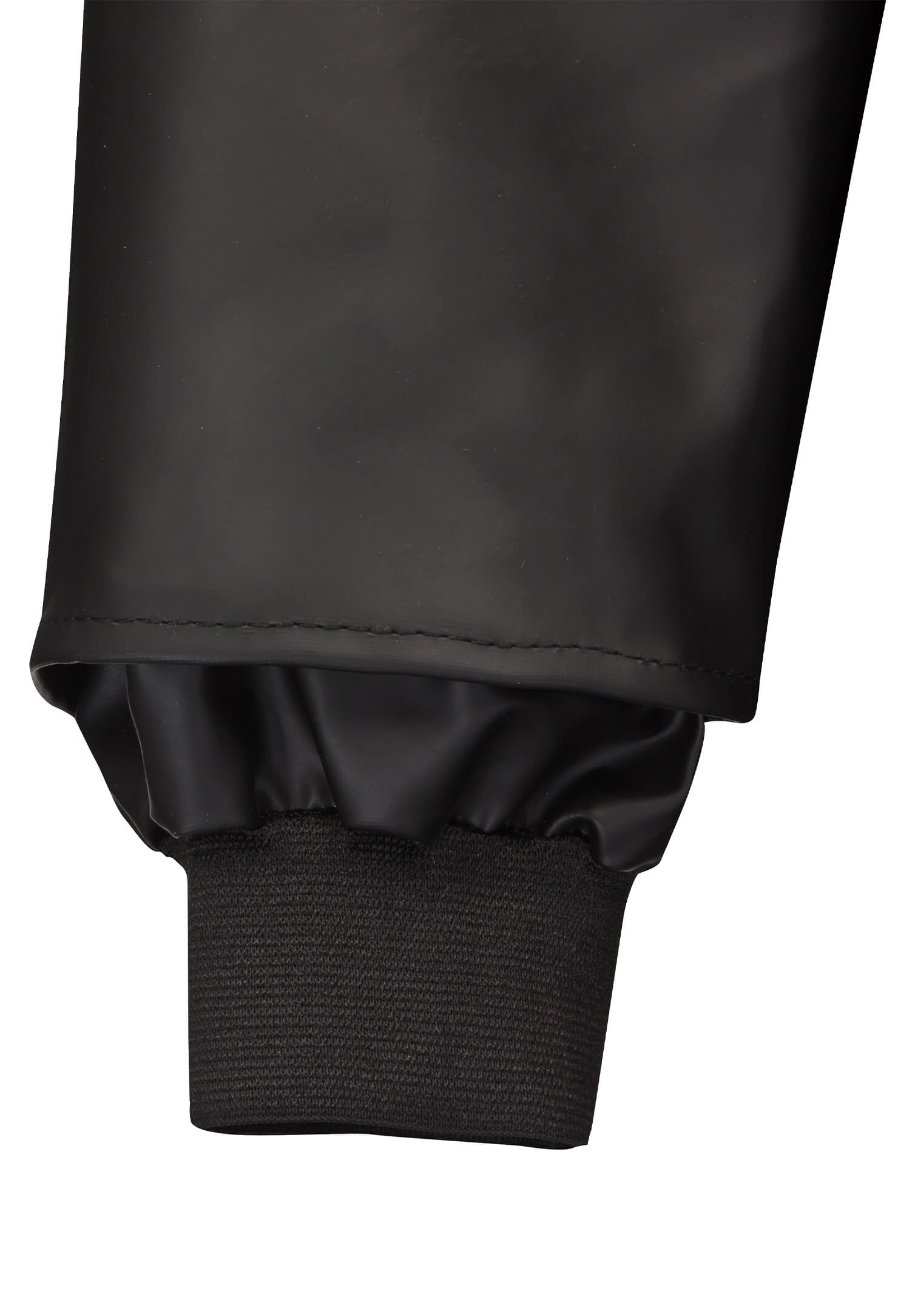 Regenjacke schwarz mit Kapuze - Wind-und Einlaufschutz - 48 -