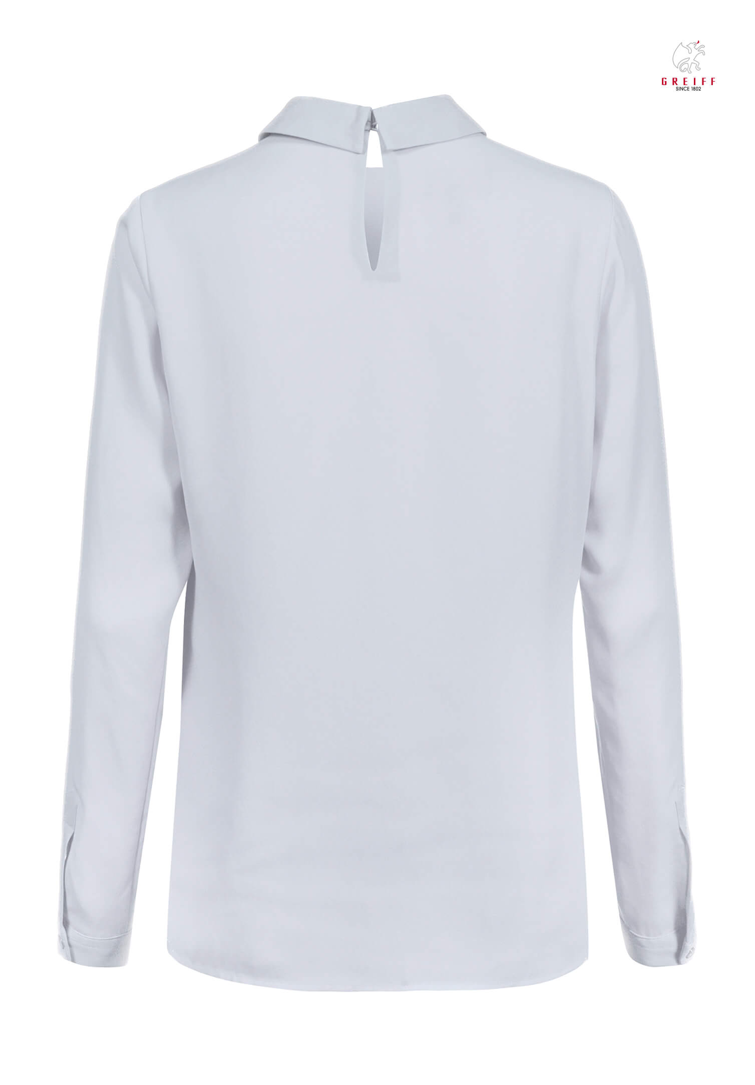 Chiffon Schlupfbluse - hellgrau - 38