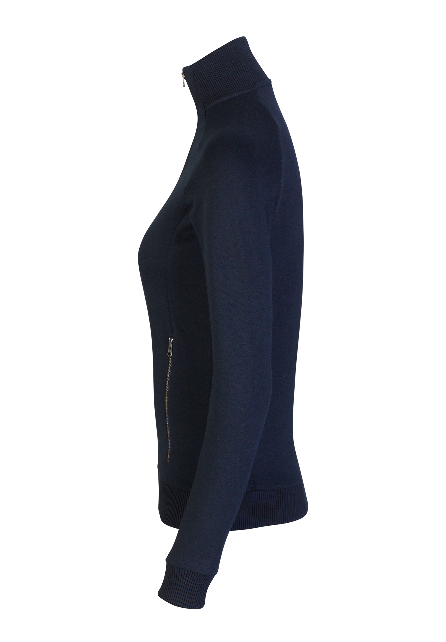 damen sweatjacke zip - navy - l