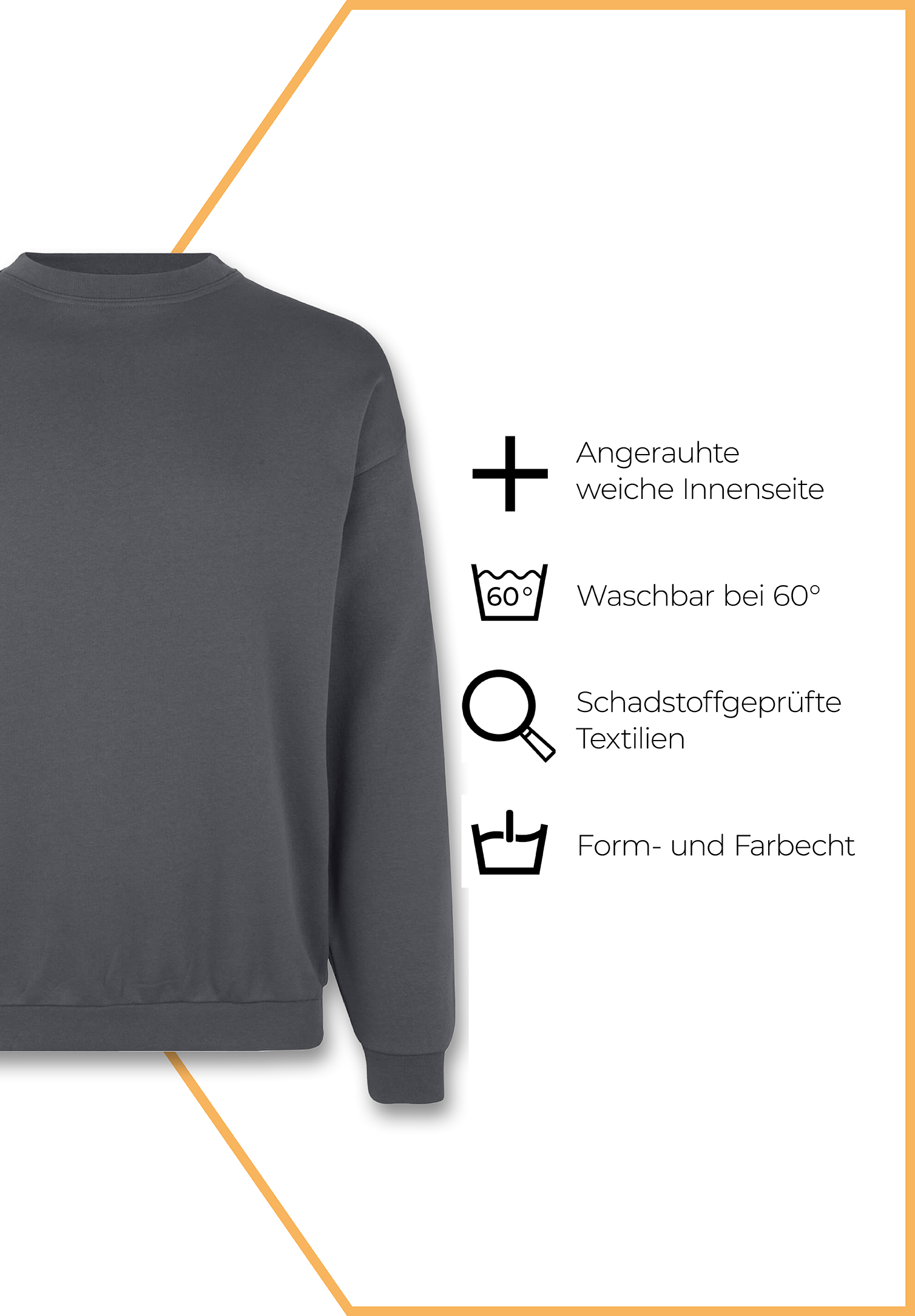 bestatter-sweatshirt - grau - 5xl