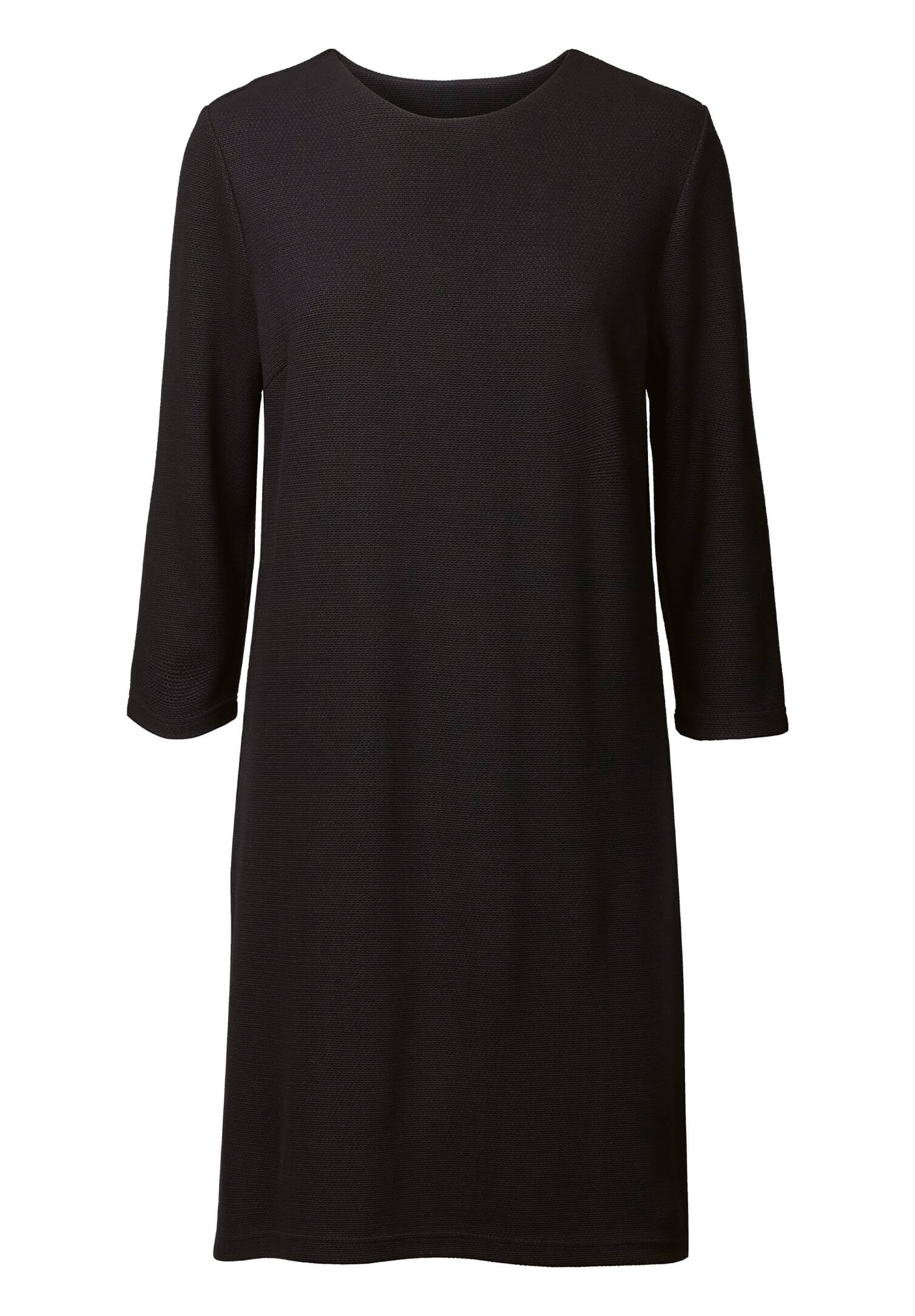 Kleid strukturiert Modern Fit - schwarz - XS