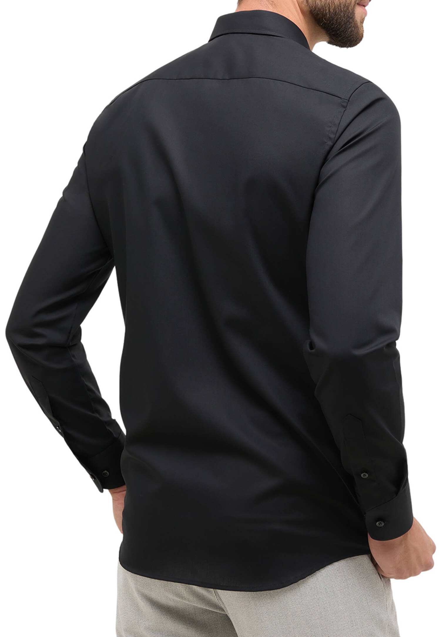 eterna hemd slim fit langarm - schwarz - 42