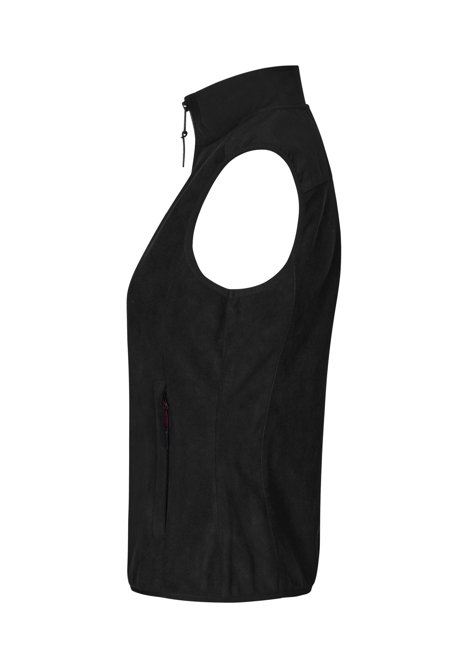 damen fleece mix weste - schwarz - 4xl