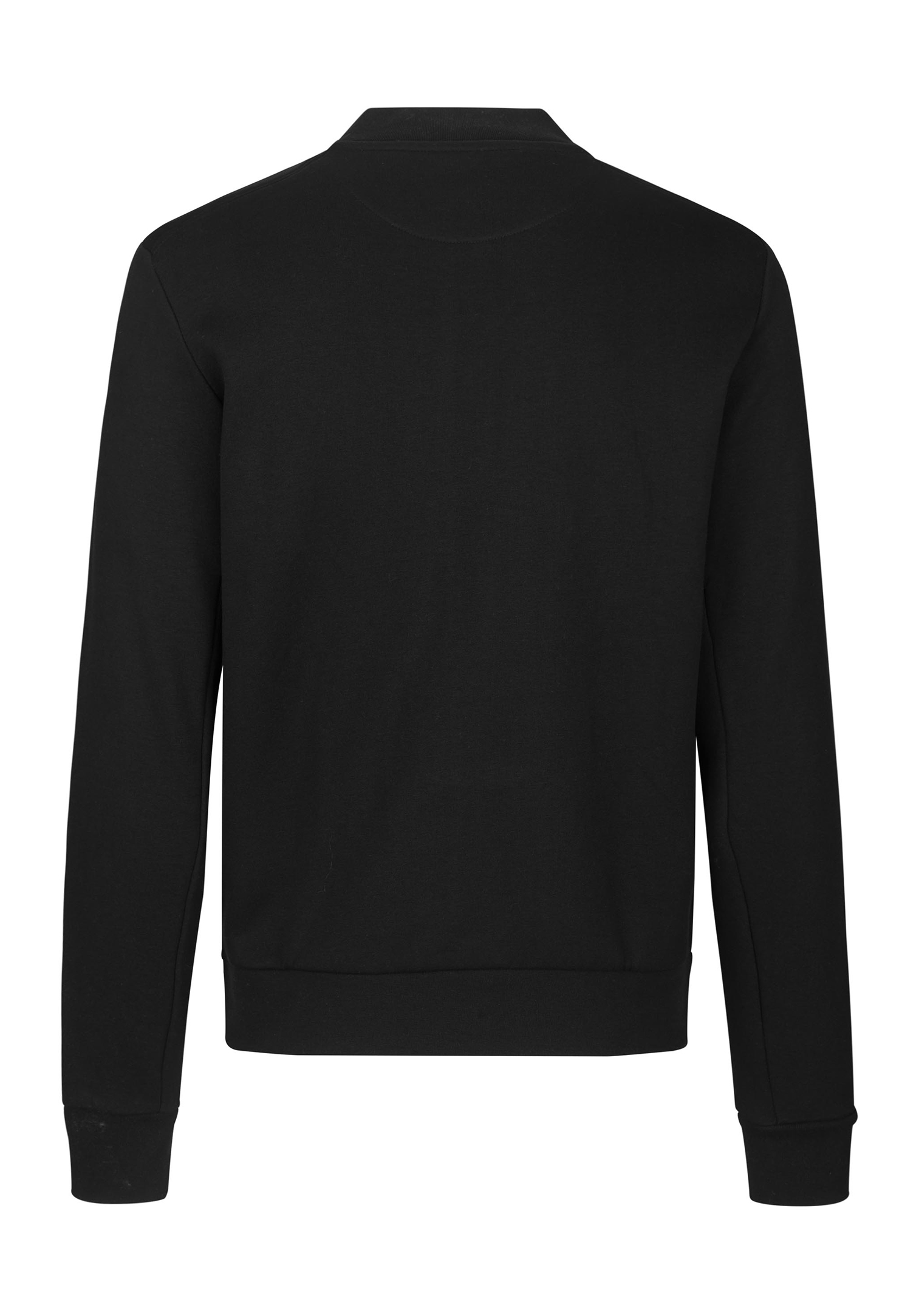 herren sweatjacke mit blousonkragen - schwarz - 5xl