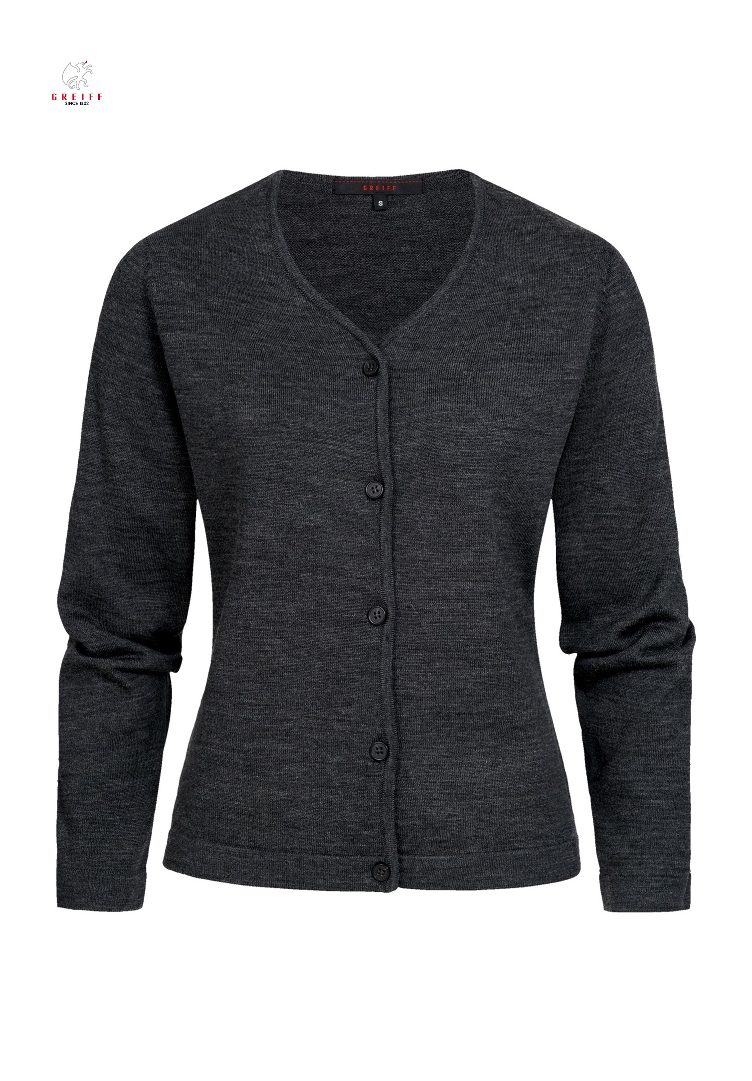 Damen Feinstrickjacke Premium mit Knopfleiste Modern Fit