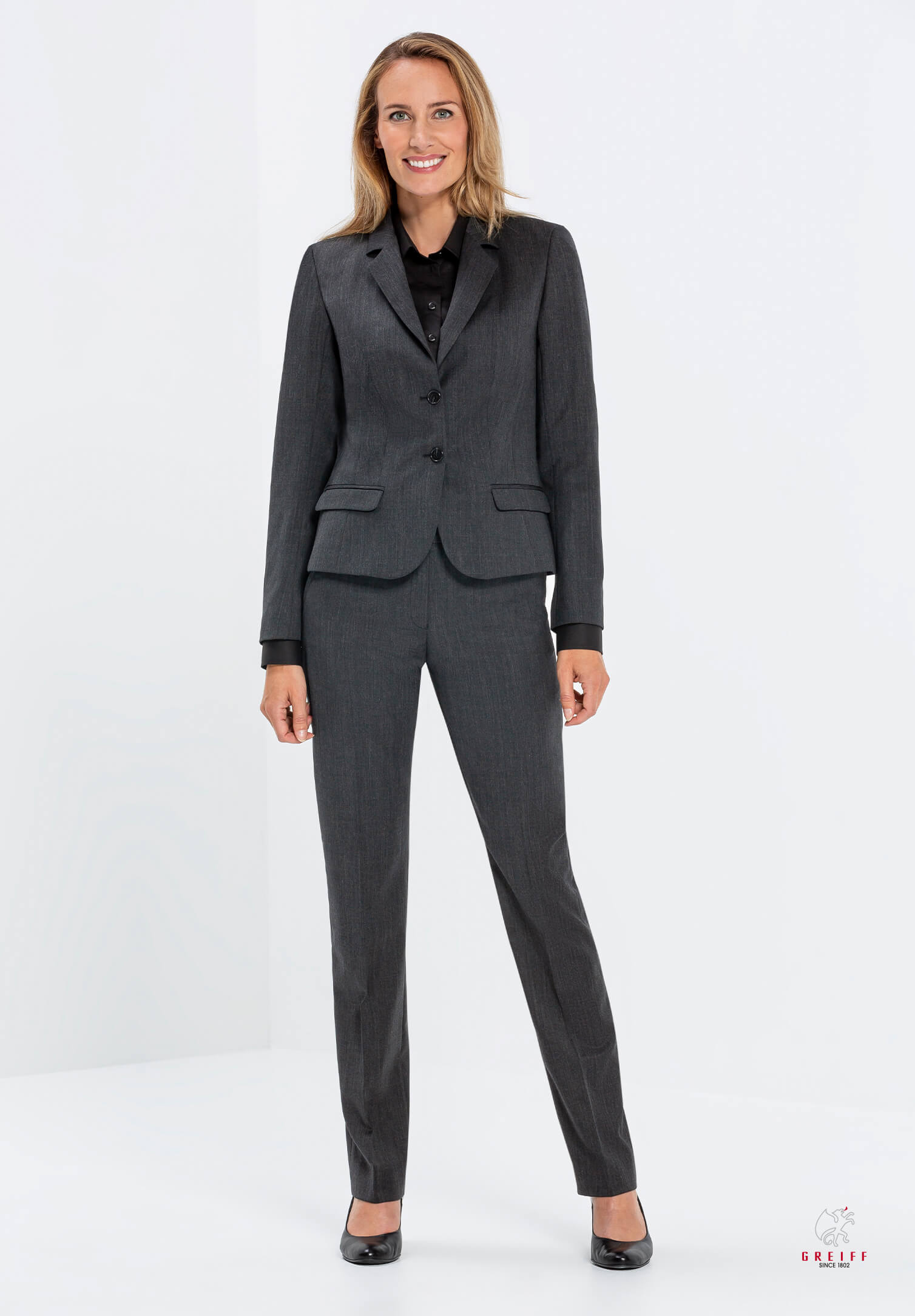 Vita Hose Slim Fit - anthrazit - 34