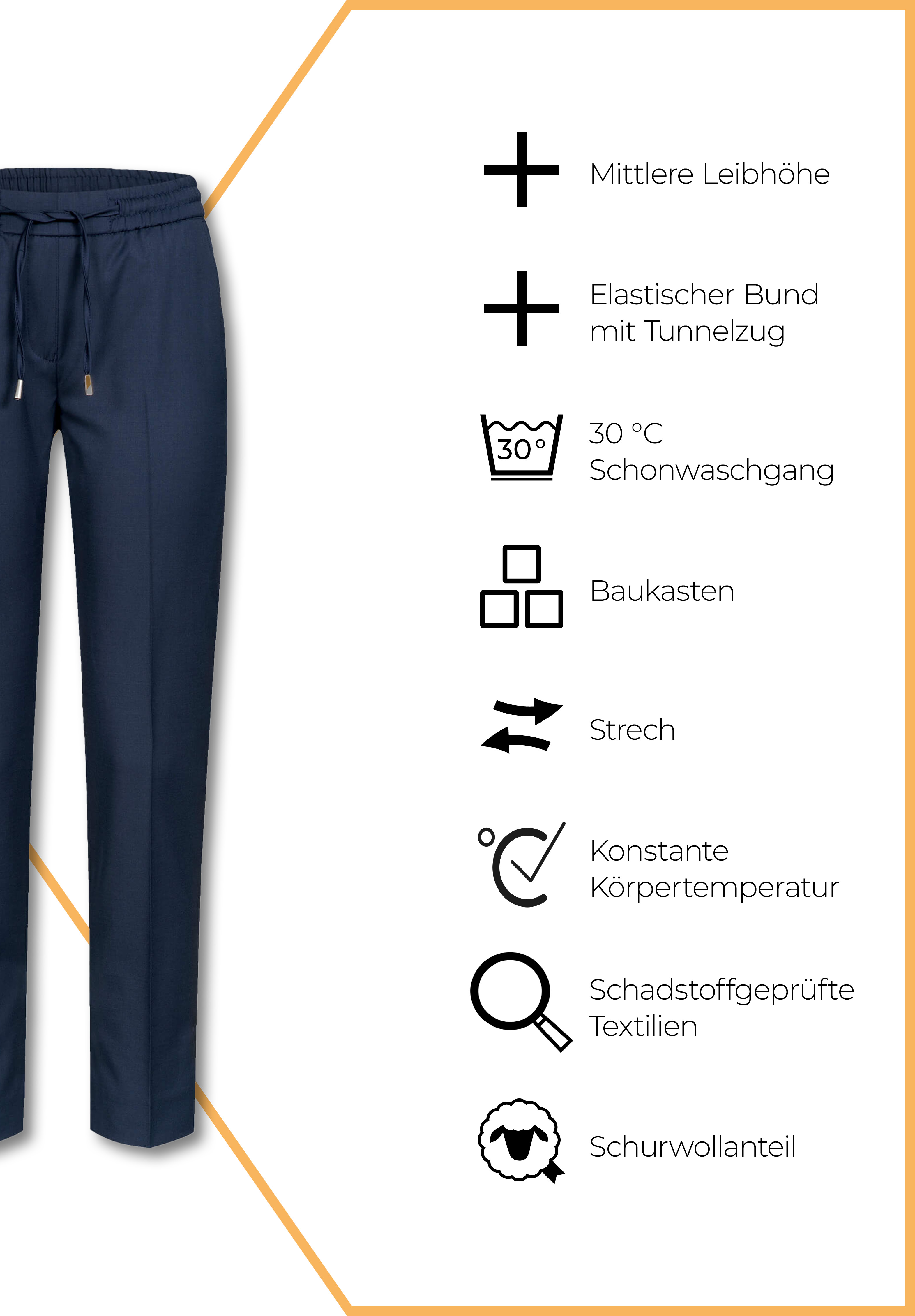 aeria joggpants modern fit - dunkelblau - 40