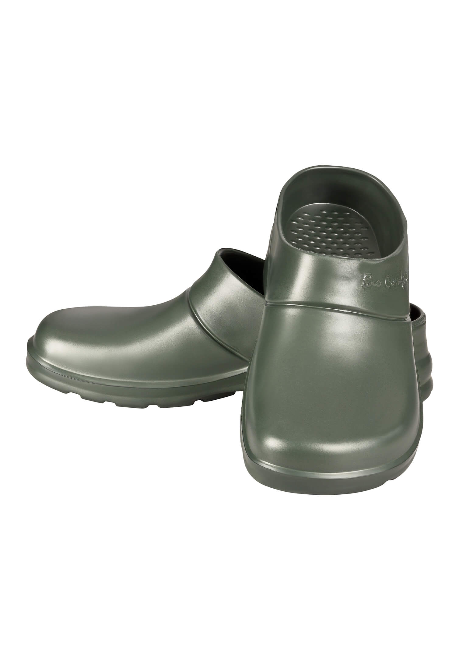 Federleichte Clogs - Unisex Schuhgröße: 36 Farbe: dunkelgrün