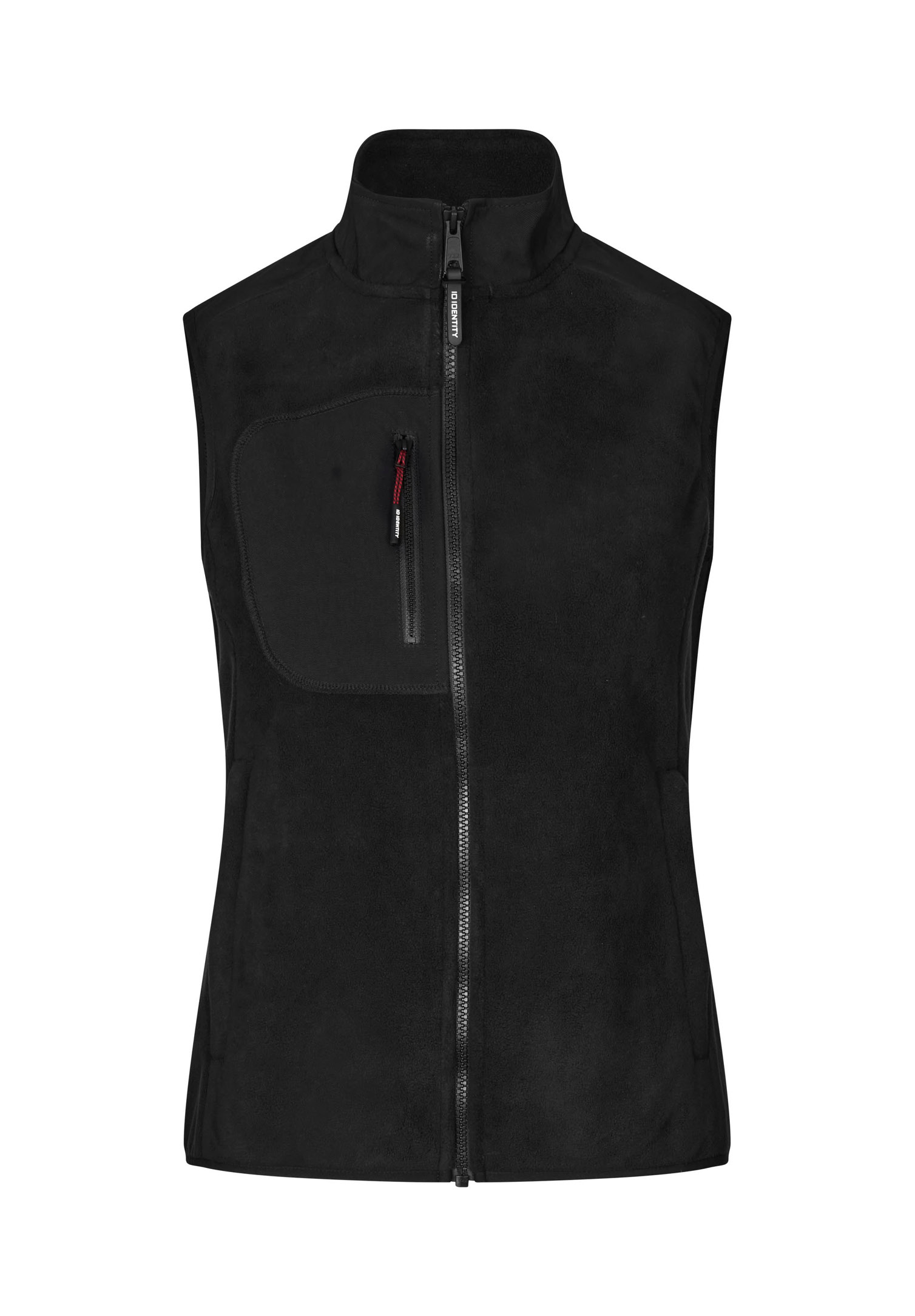 damen fleece mix weste - schwarz - 4xl