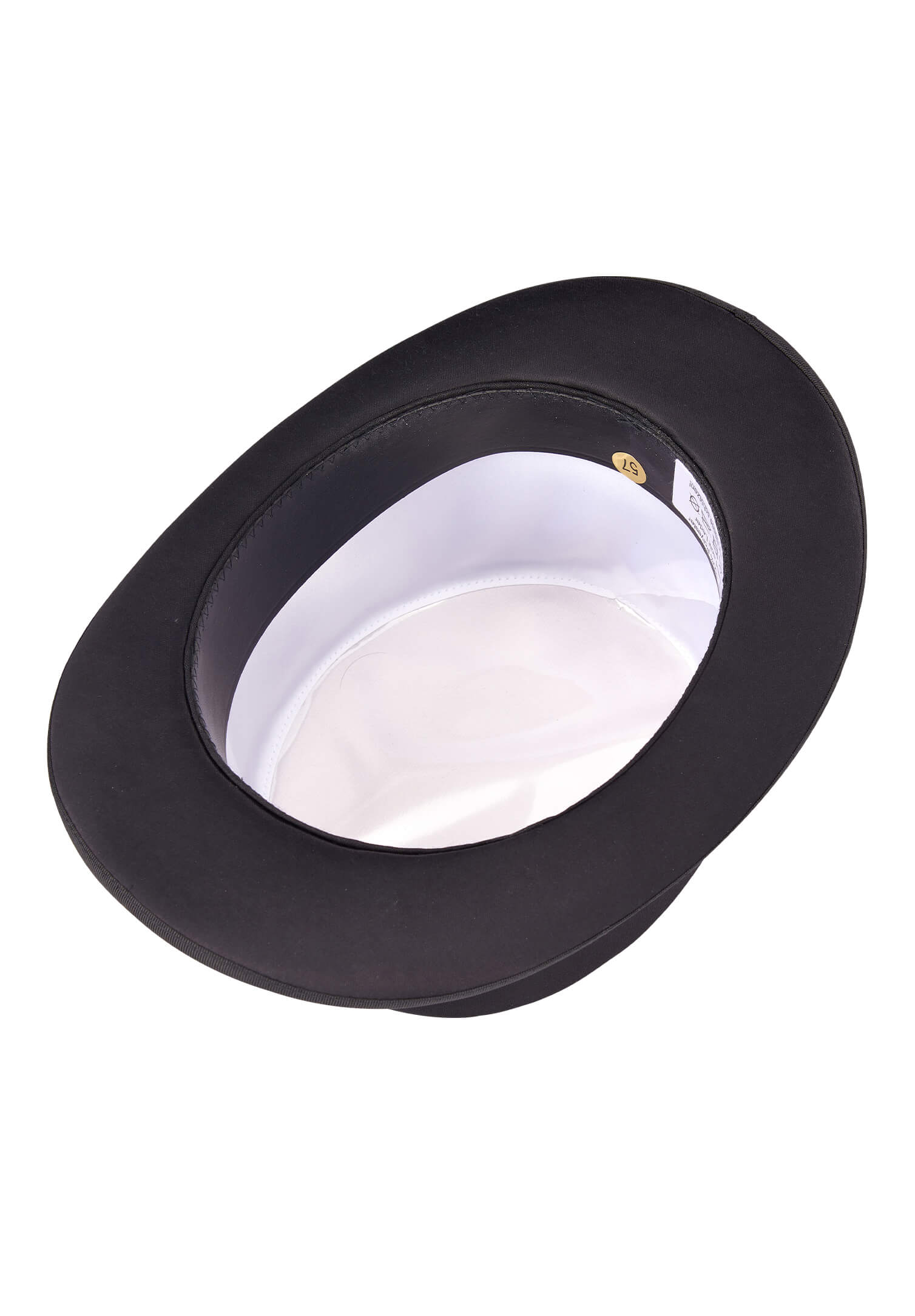 Zylinder aus Hutseide - schwarz - 60