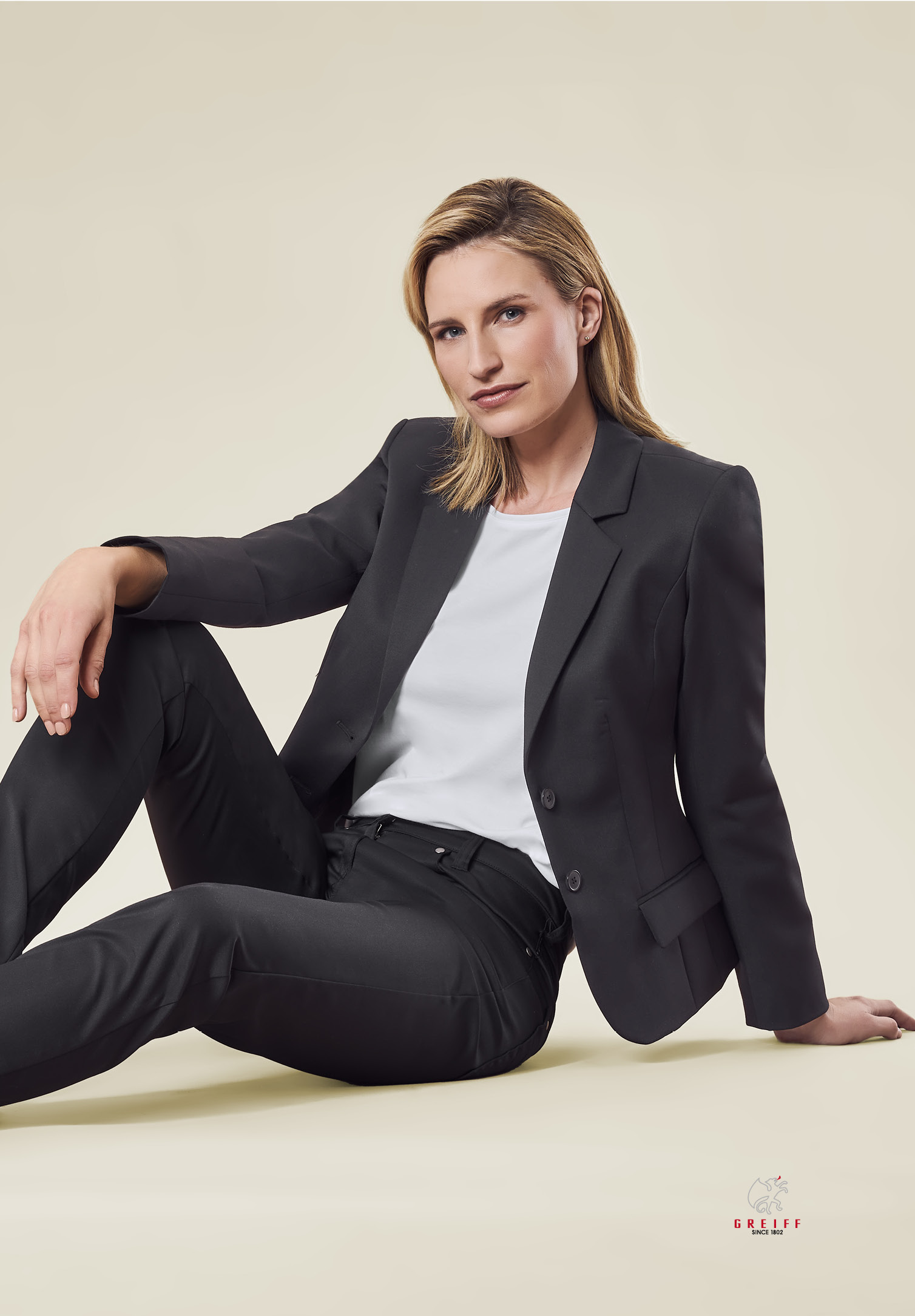 luxia blazer slim fit - schwarz - 34