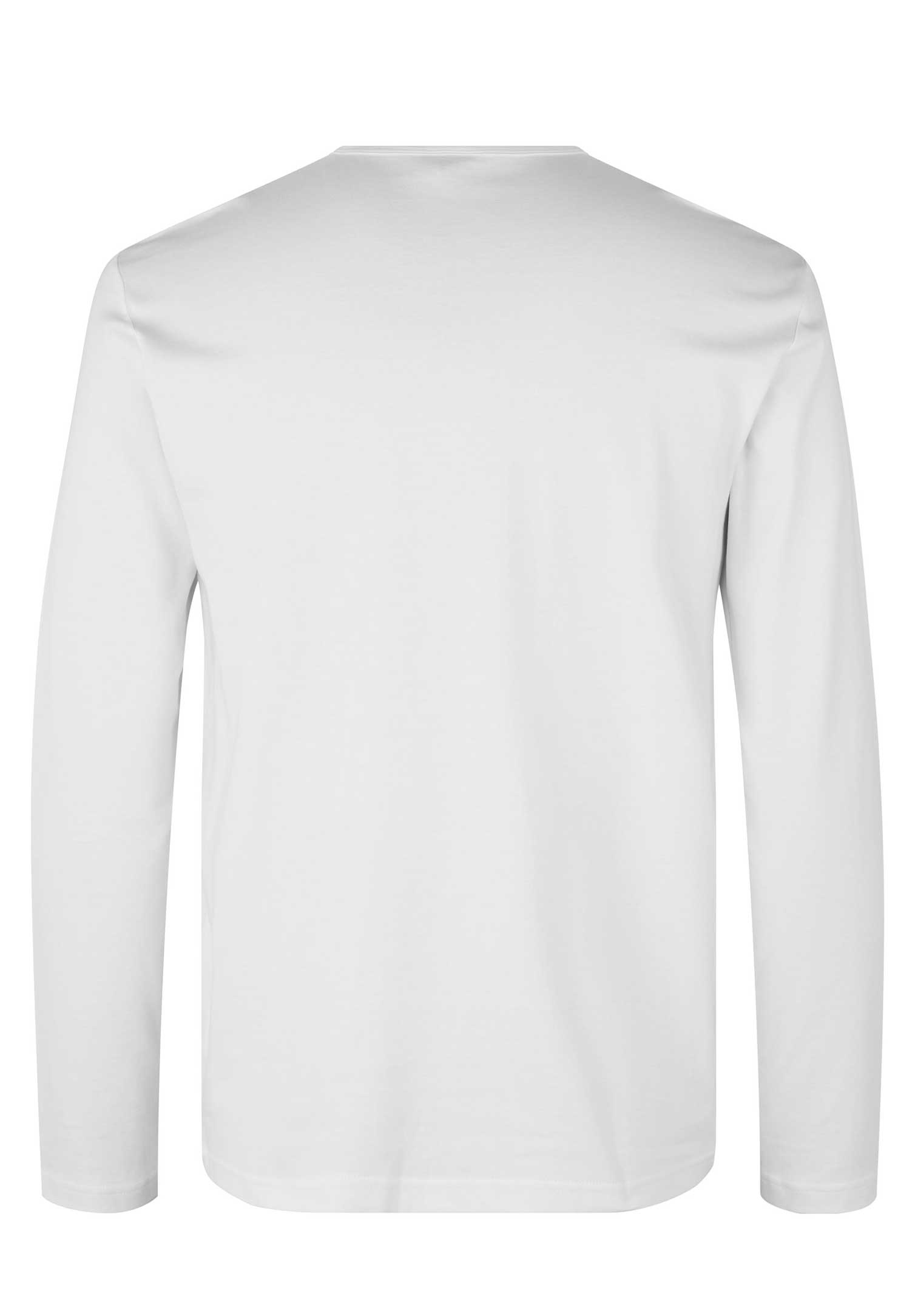herren langarmshirt - weiß - m
