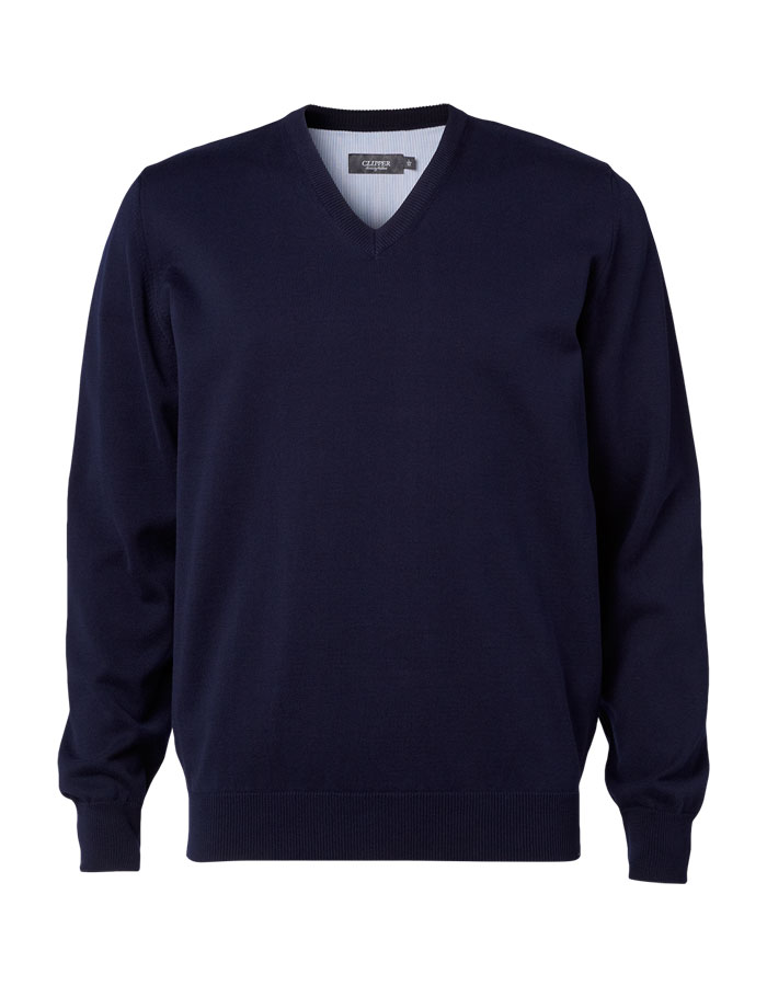 Herren Pullover Baumwolle - marine - XL - Sale