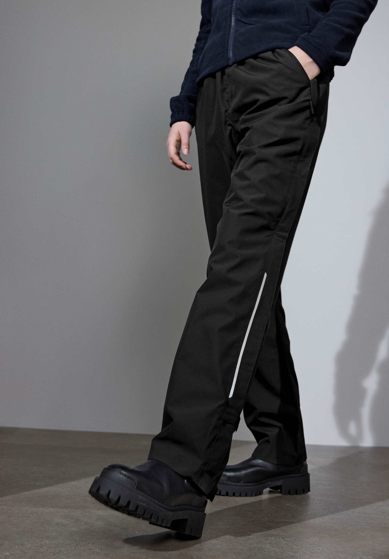 unisex regenhose - schwarz - m
