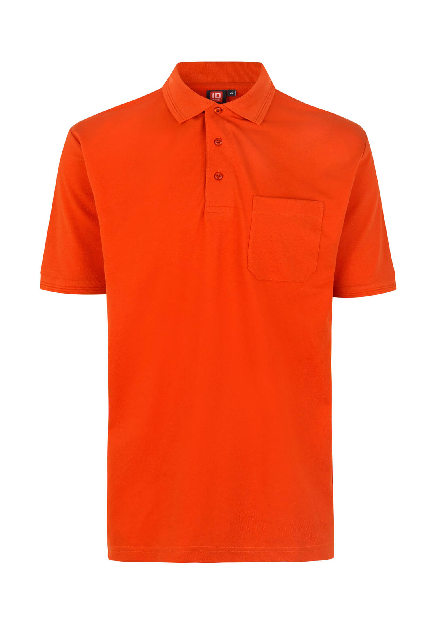 Herren Polo Shirt - Ausführung mit Brusttasche - Orange - M