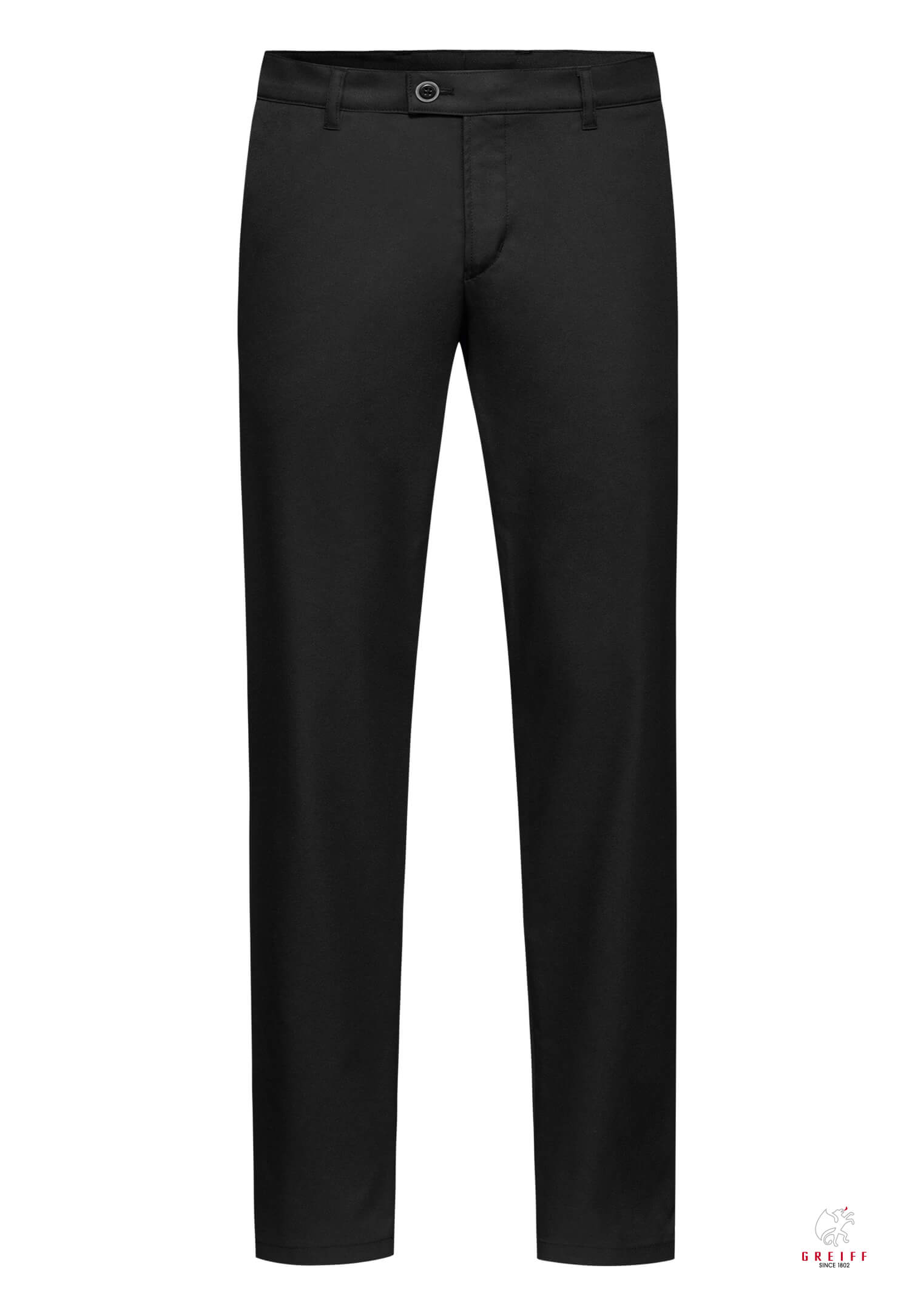 herren chino hose modern fit - schwarz - 48