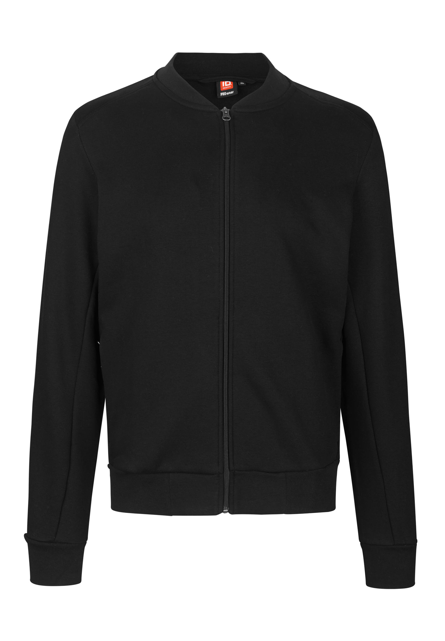 herren sweatjacke mit blousonkragen - schwarz - 5xl