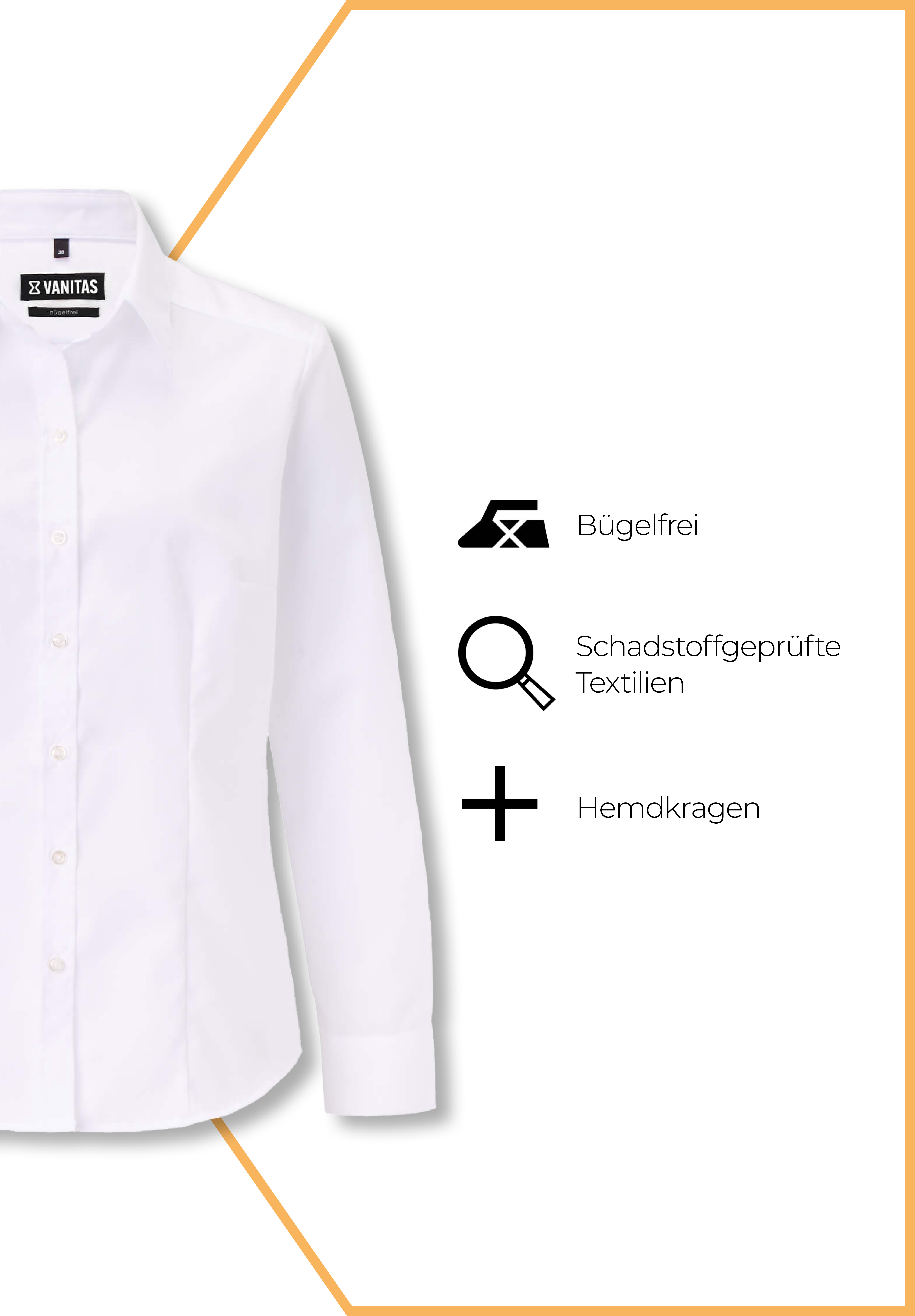 perfekt damenbluse langarm - weiß - 46