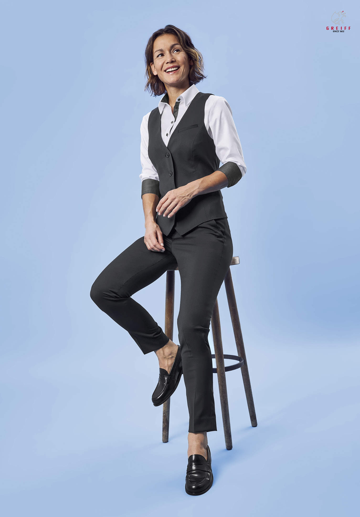 aeria hose slim fit - schwarz - 42