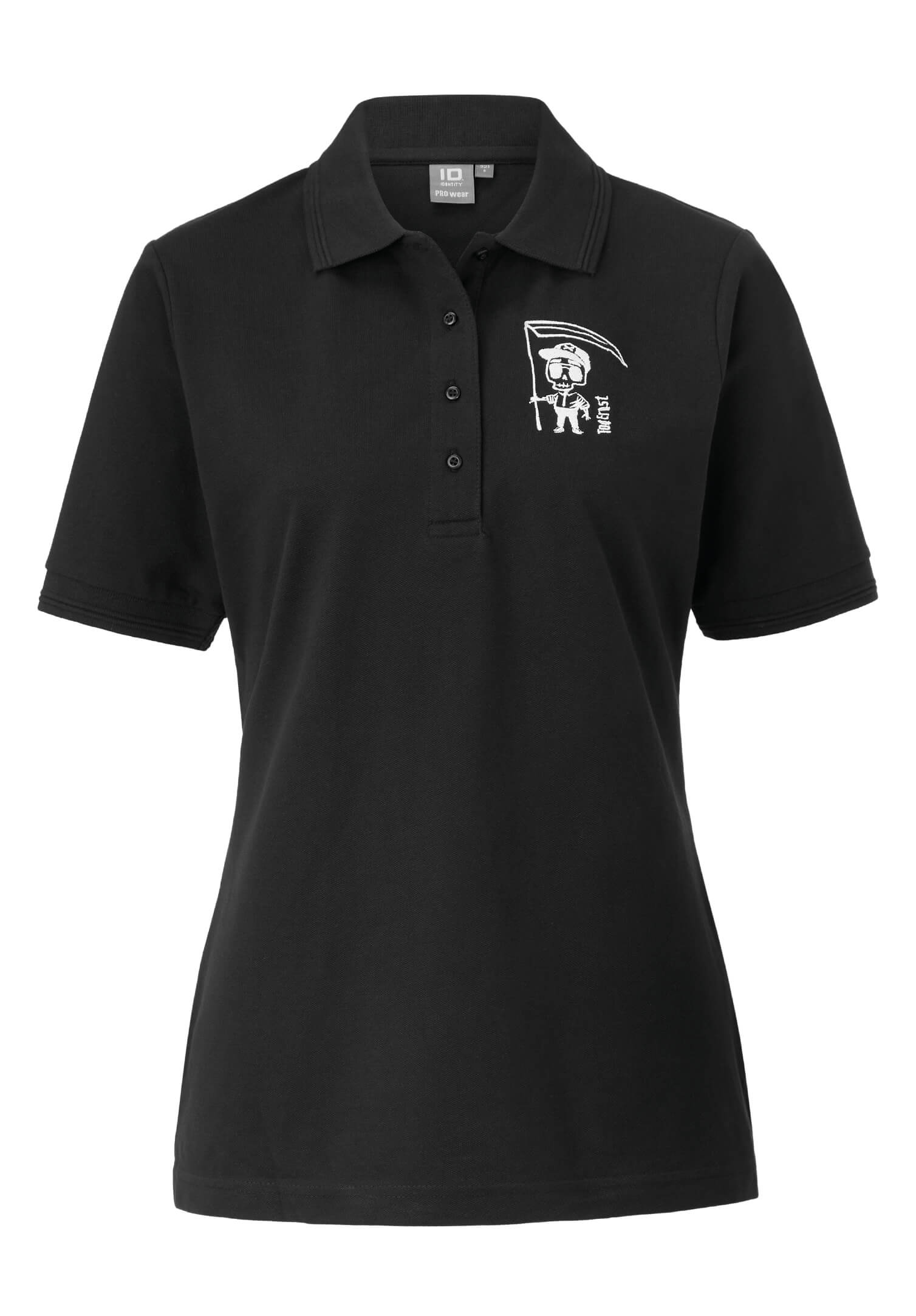 tod ernst damen poloshirt - schwarz - 4xl