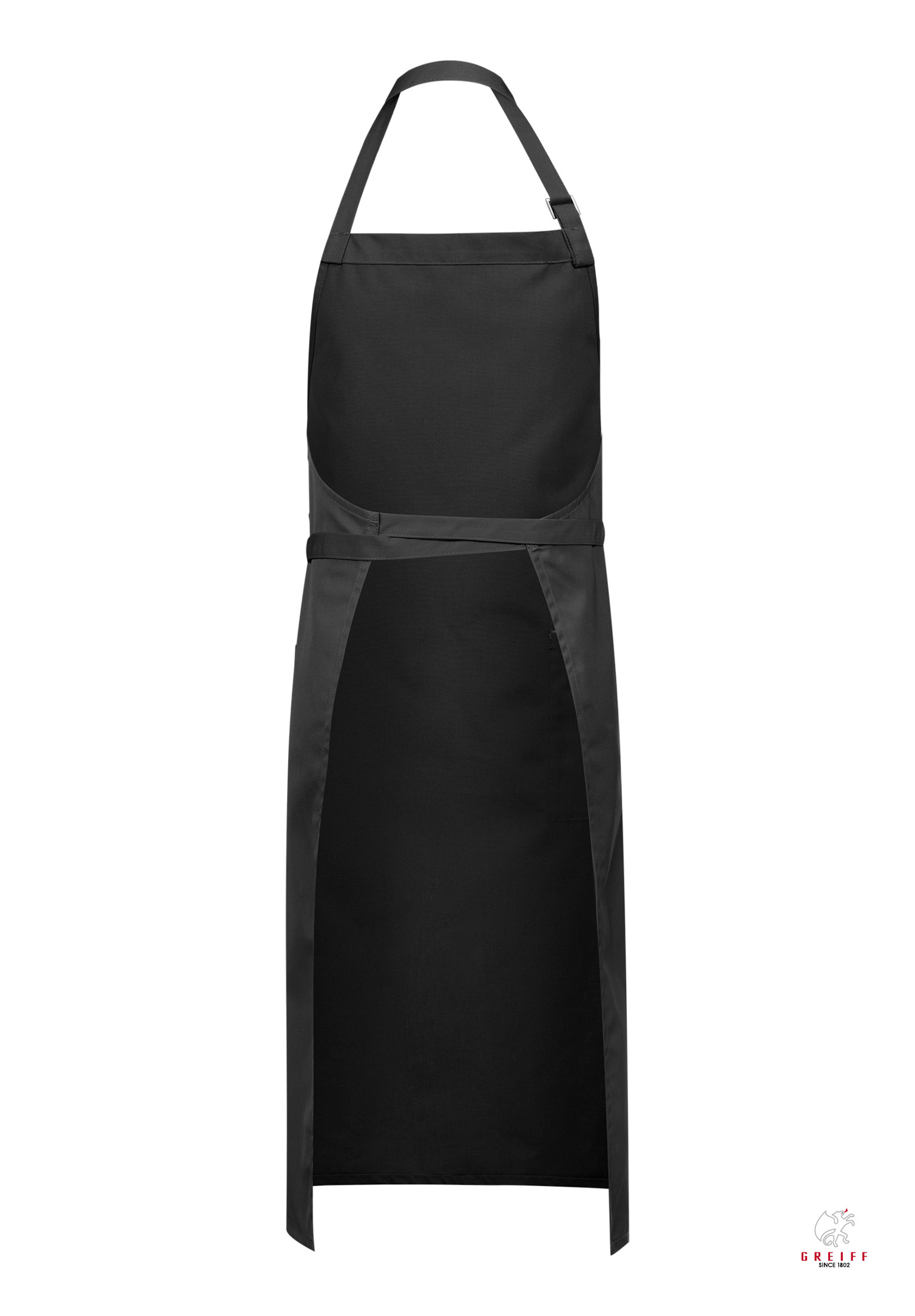 unisex gastro latzschürze - schwarz - one size