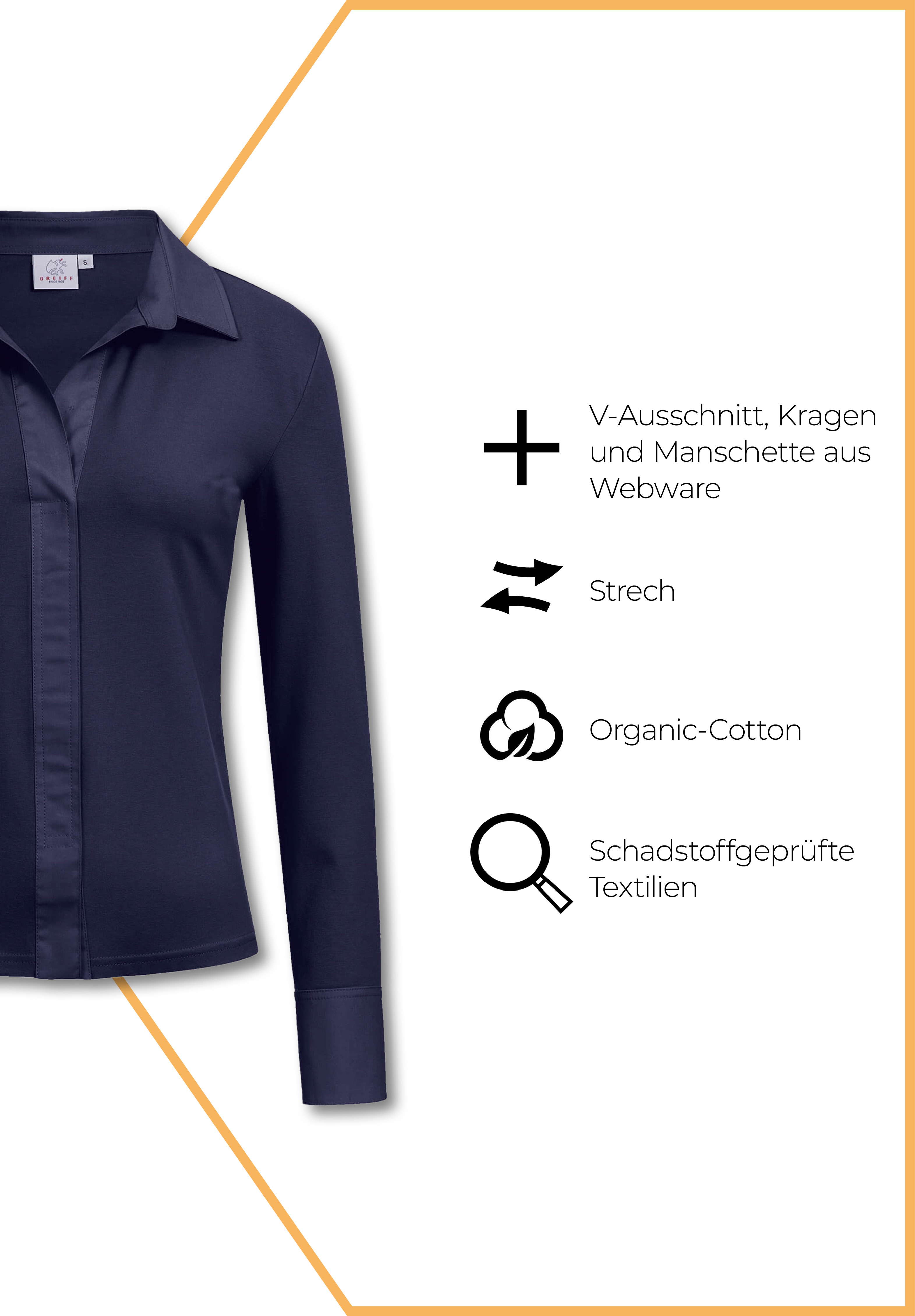 shirtbluse - marine - xxl