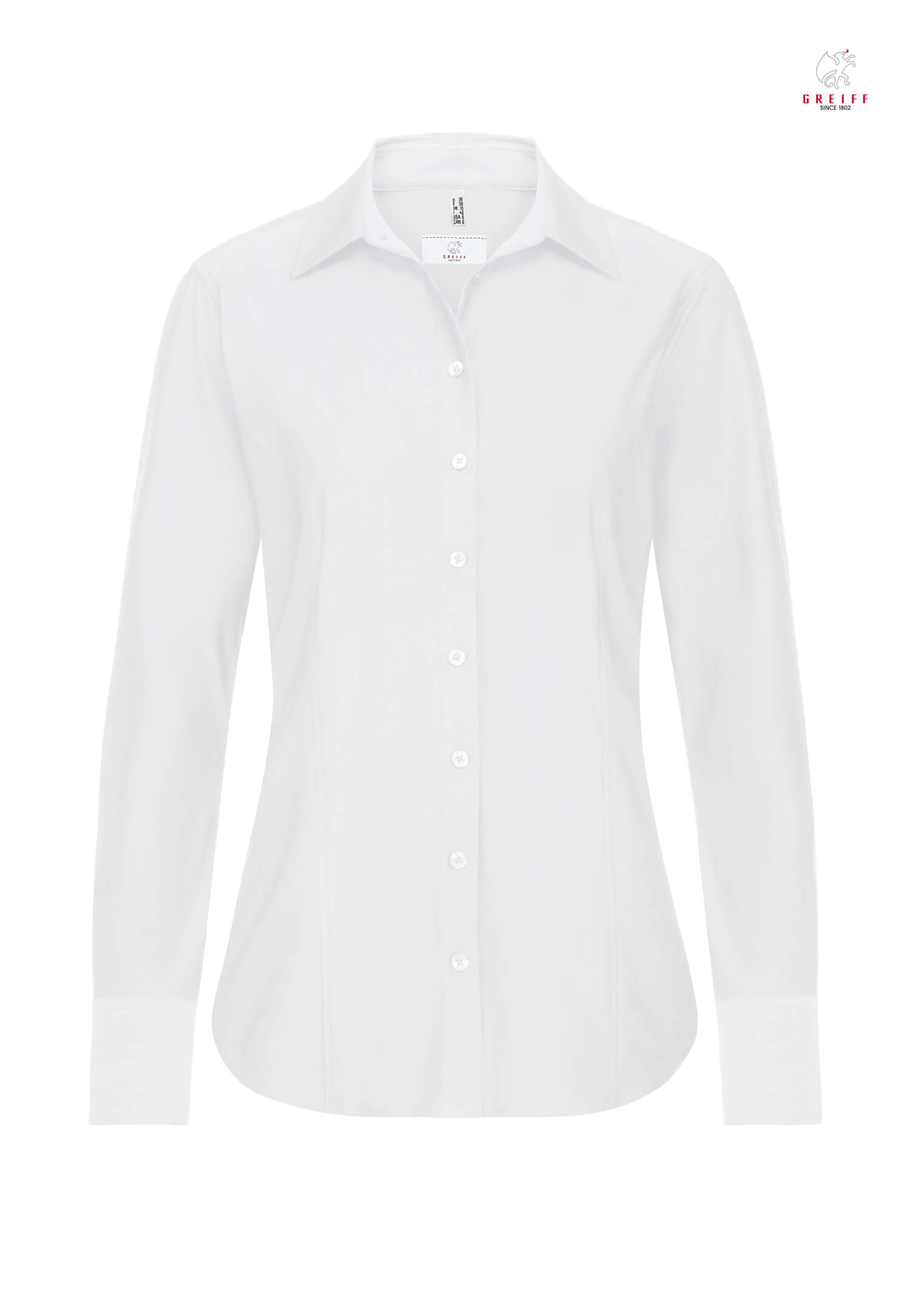 jerseybluse modern fit - weiß - 38