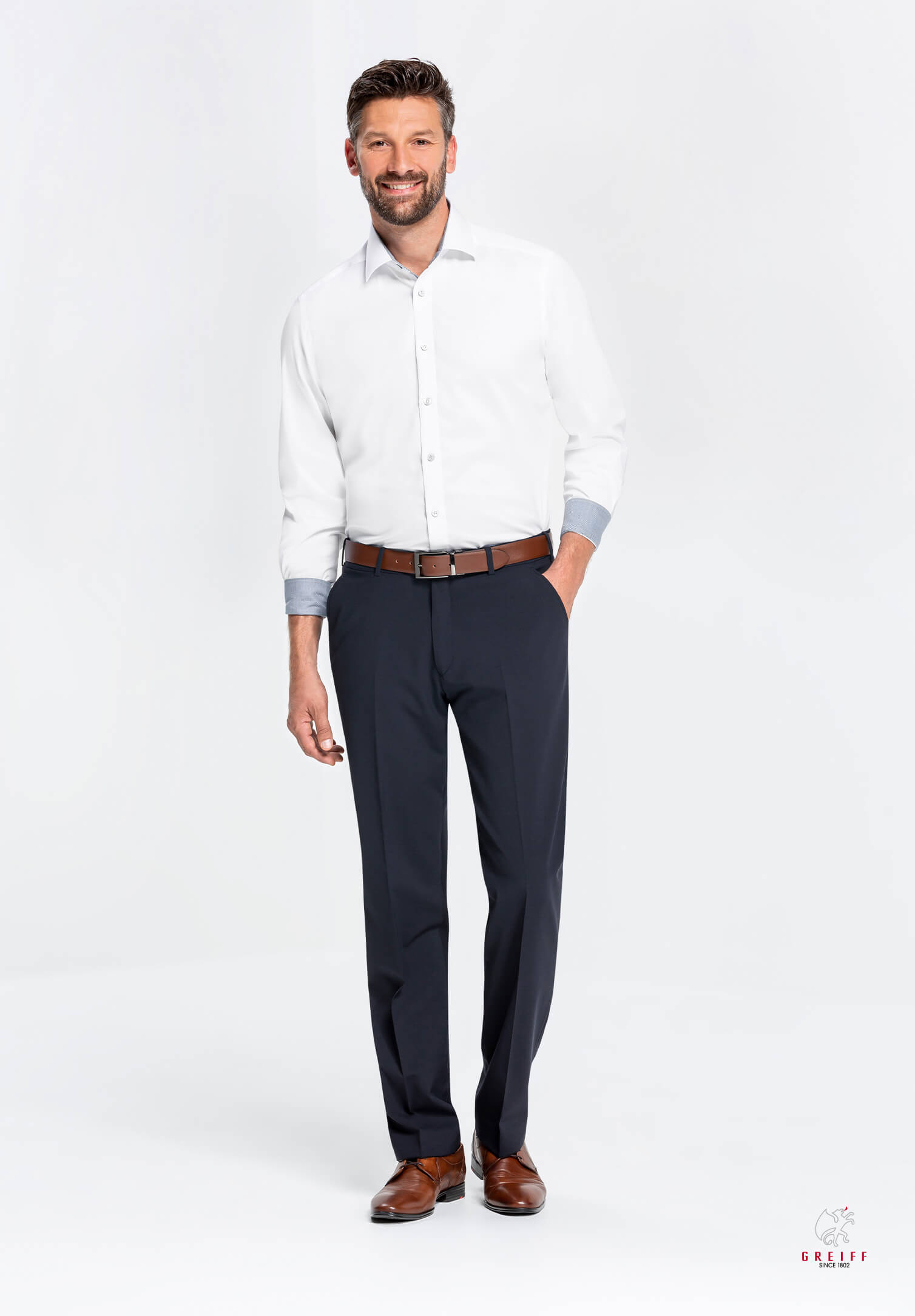 lux hose modern fit - marine - 54