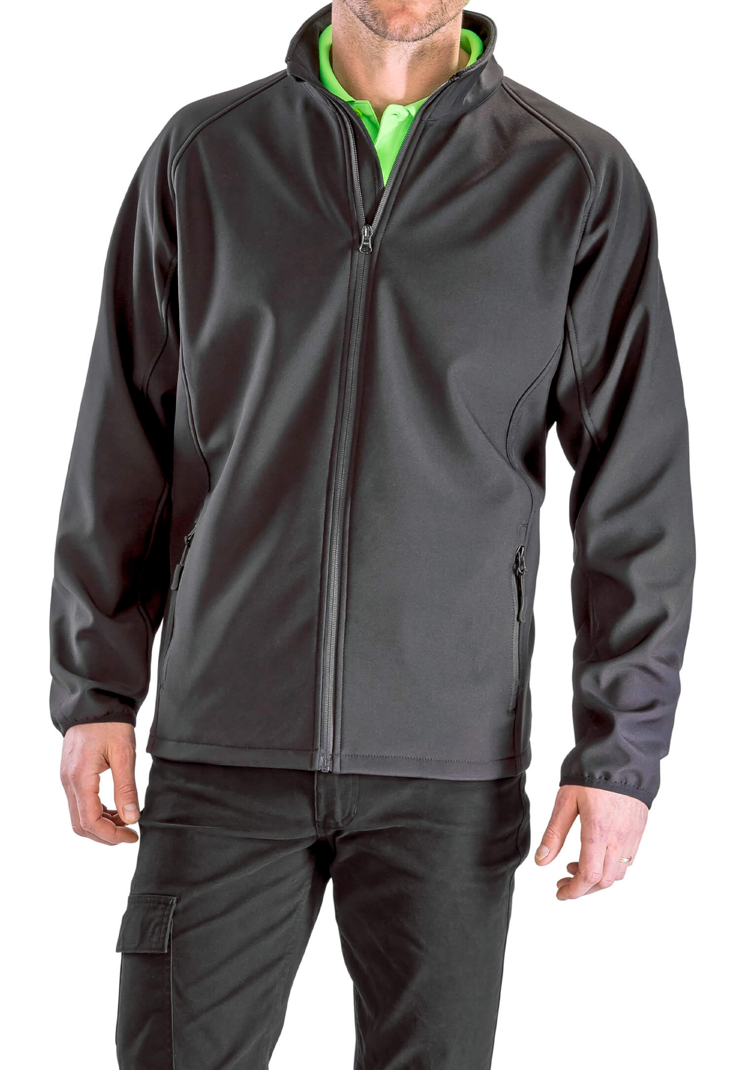 Herren Basic Softshell-Jacke