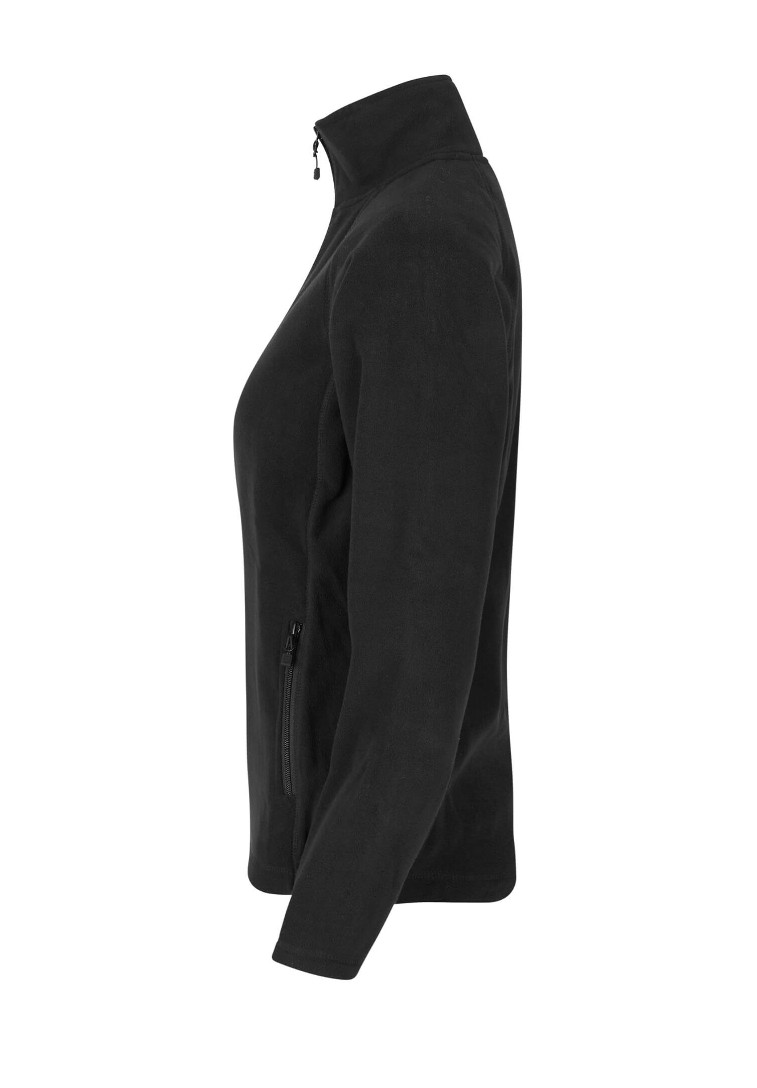 damen fleecejacke - schwarz - m