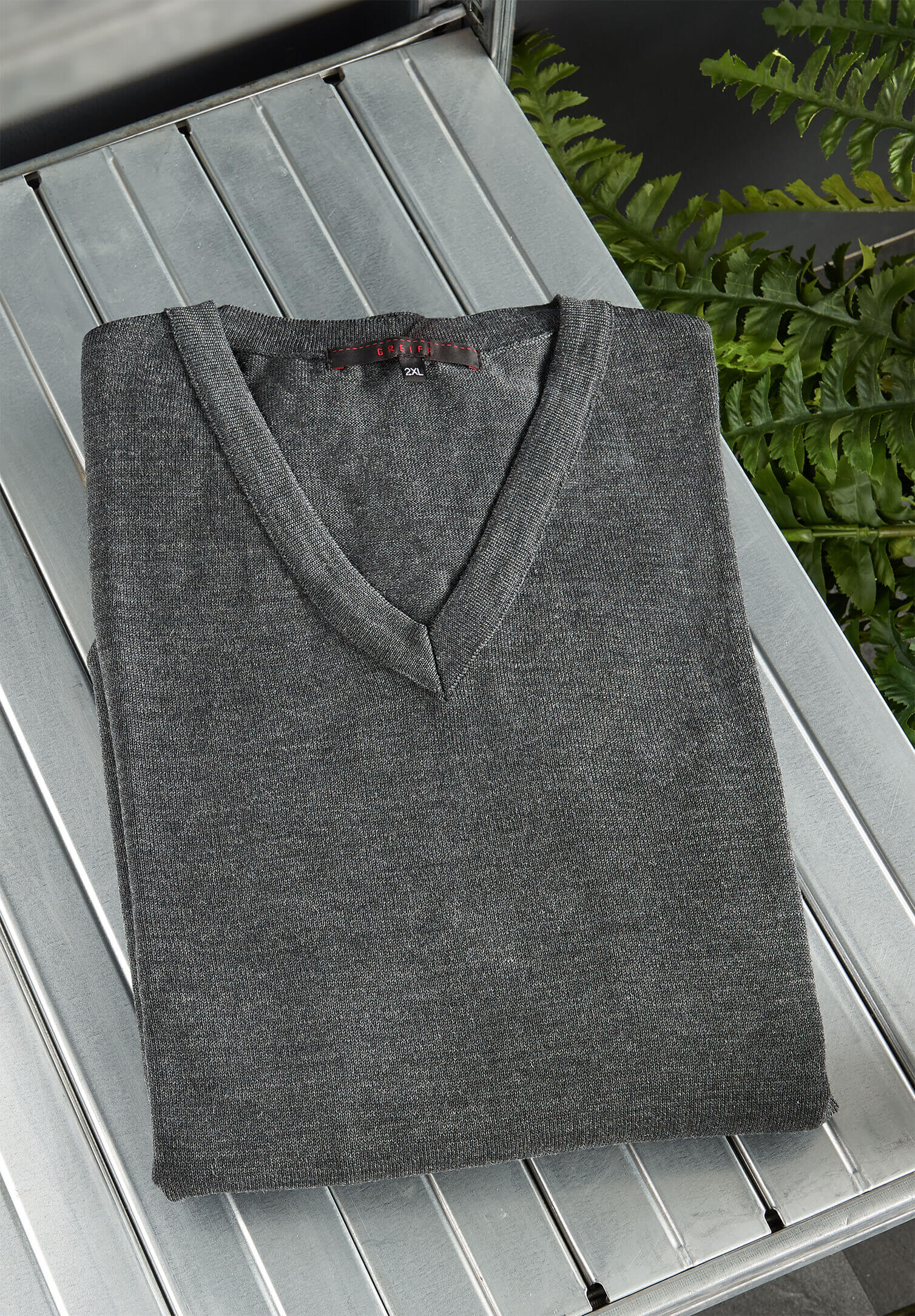 feinstrick pullover premium modern fit - anthrazit - xxl