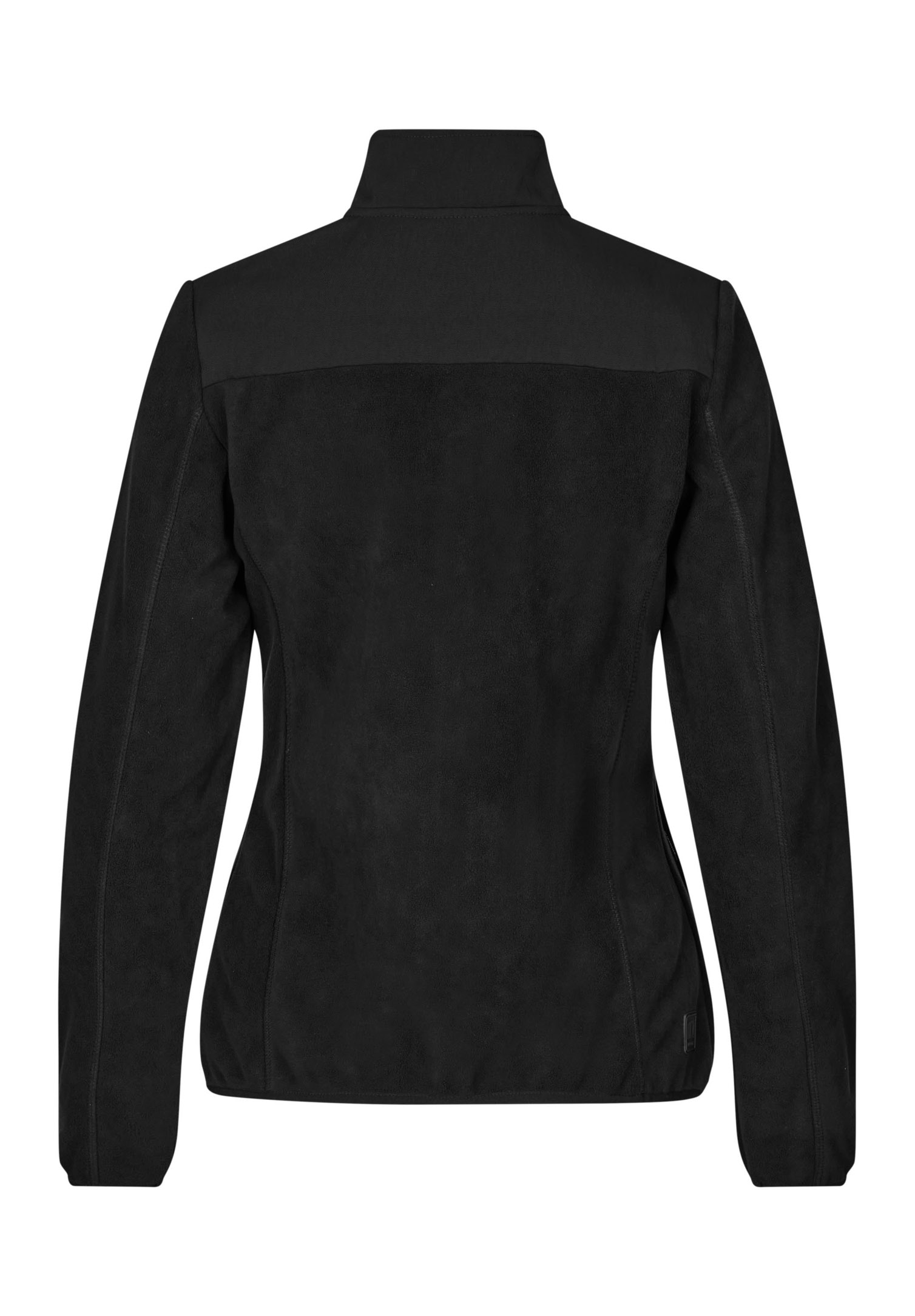 damen fleece mix jacke - schwarz - s