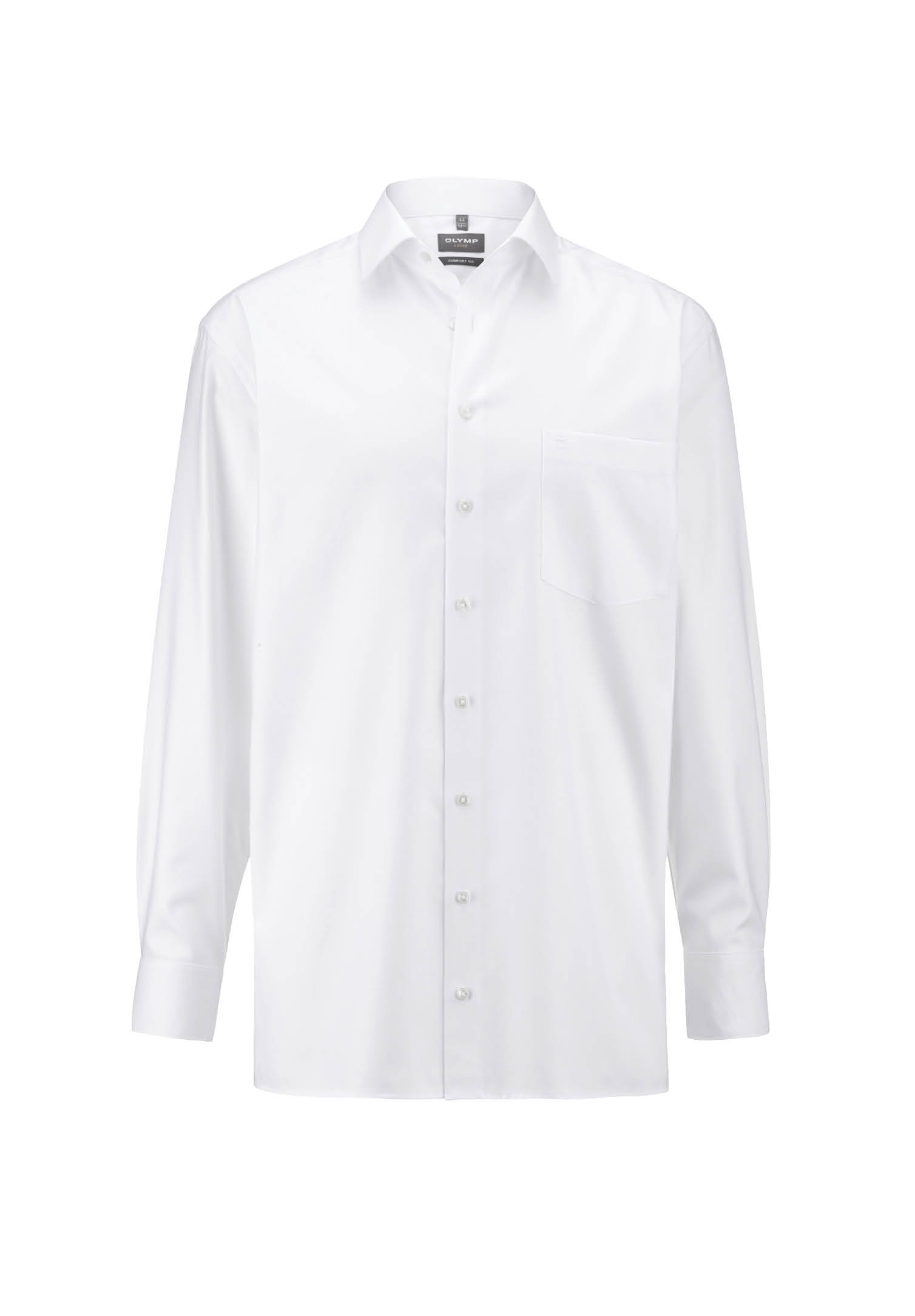 olymp hemd blickdicht twill comfort fit - weiß - 44