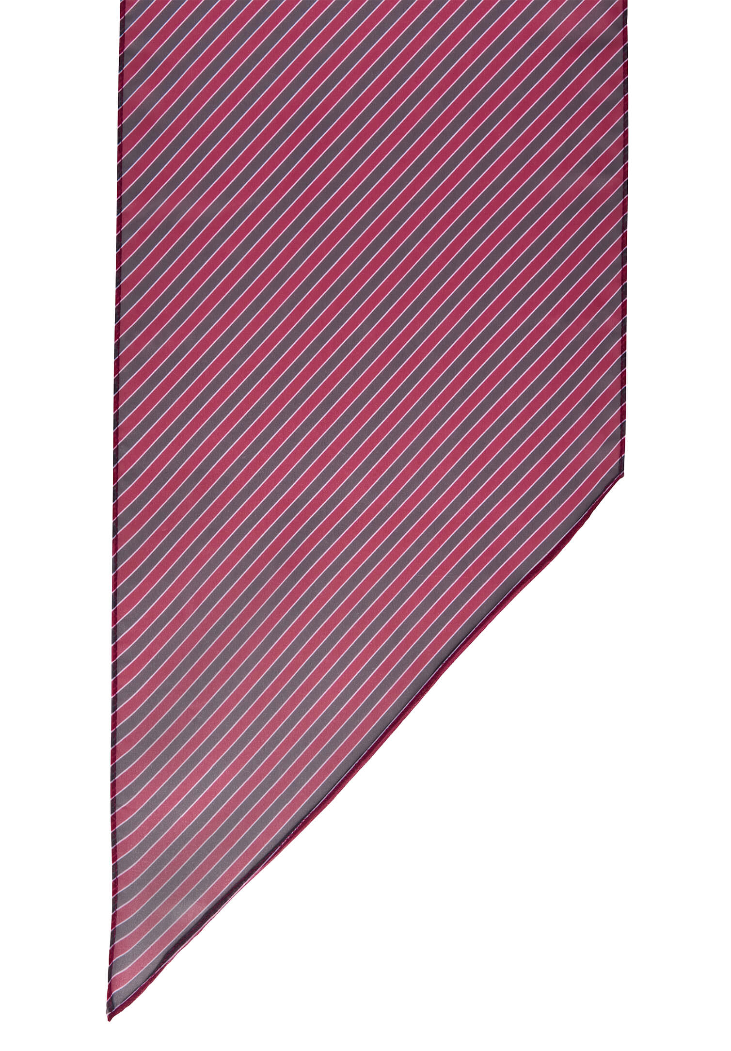 Tuch schwarz/bordeaux/weiß gestreift 140 x 30 cm