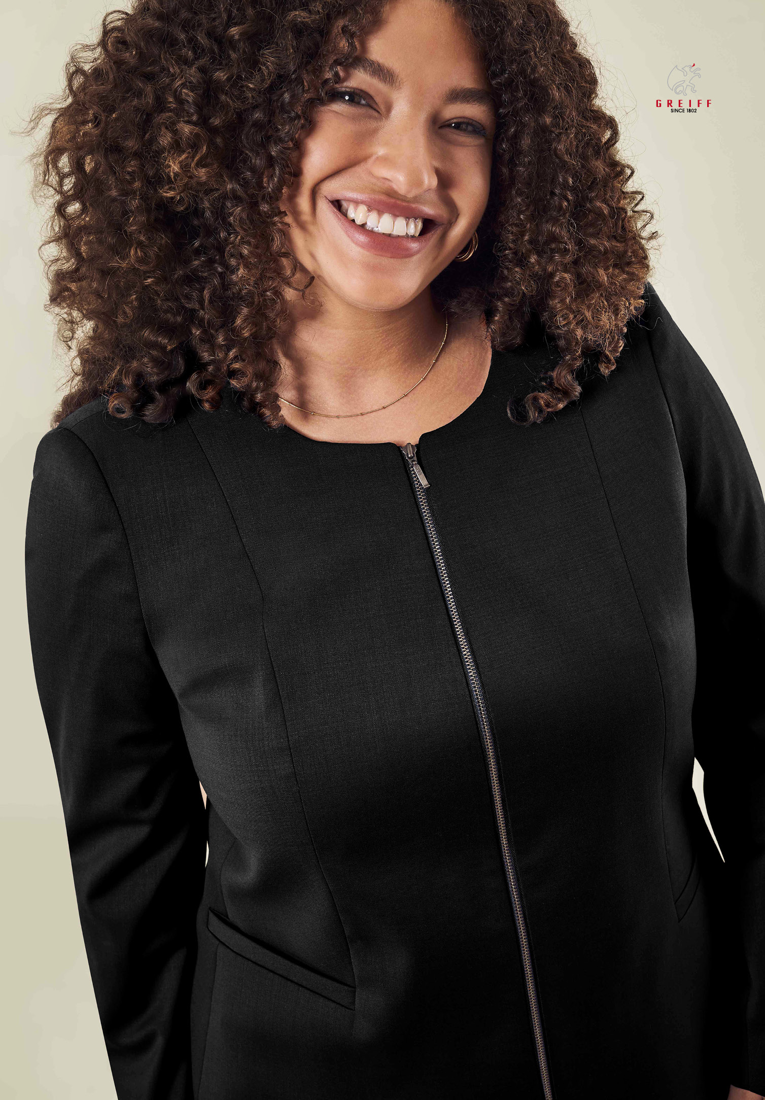 aeria zipp blazer modern fit - schwarz - 42