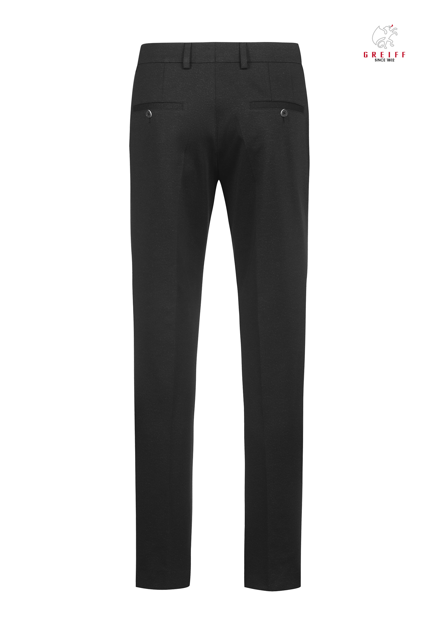 herren jersey hose relaxed modern fit- anthrazit meliert - 50