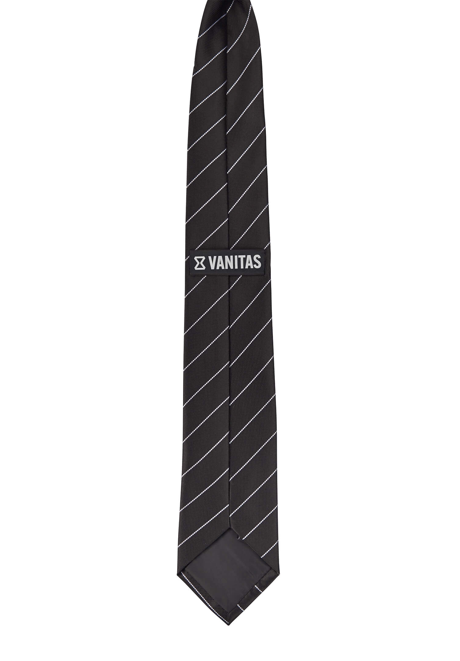 Krawatte vorgebunden mit Gummizug - Nadelstreifen