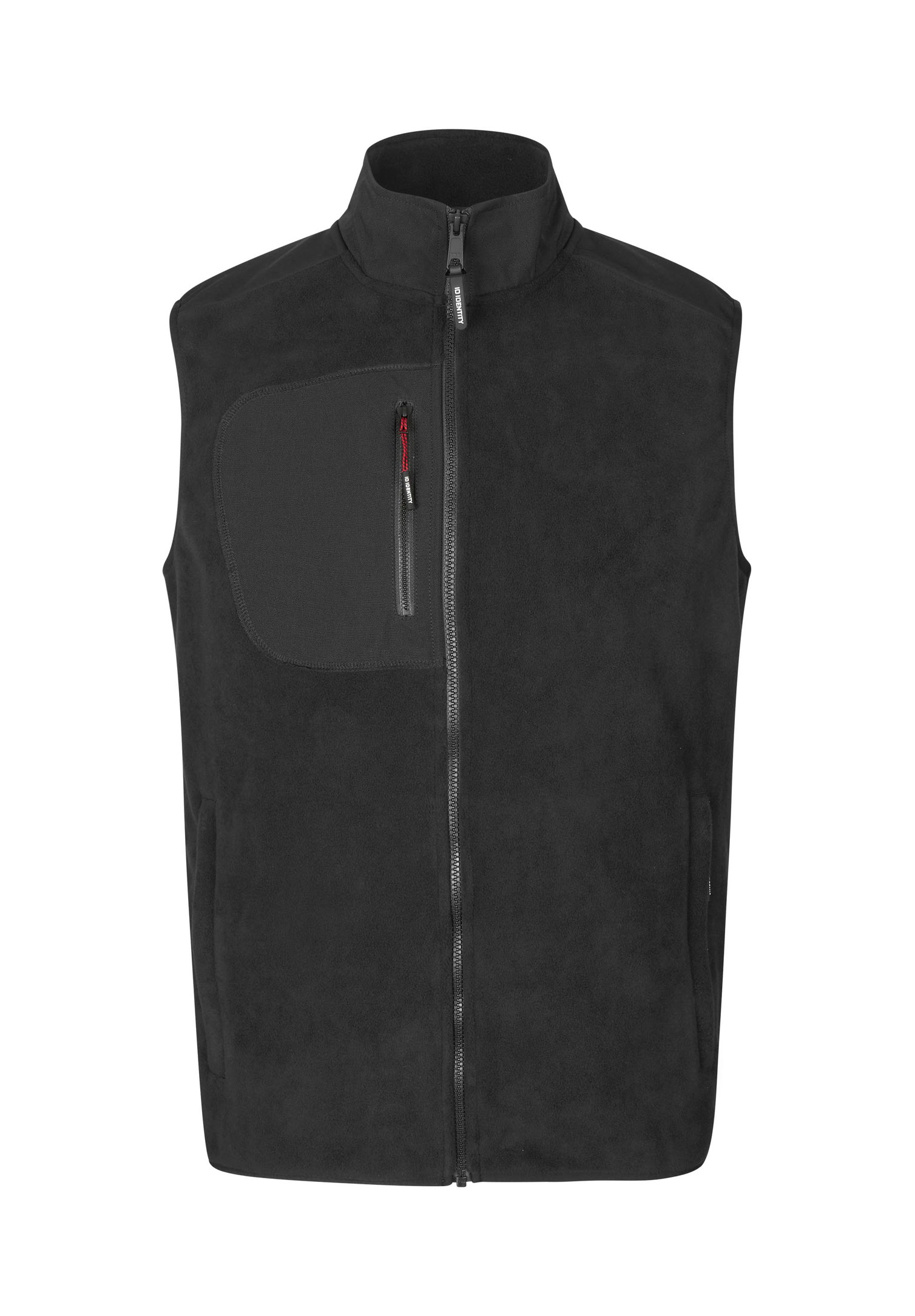 herren fleece mix weste - schwarz - 3xl
