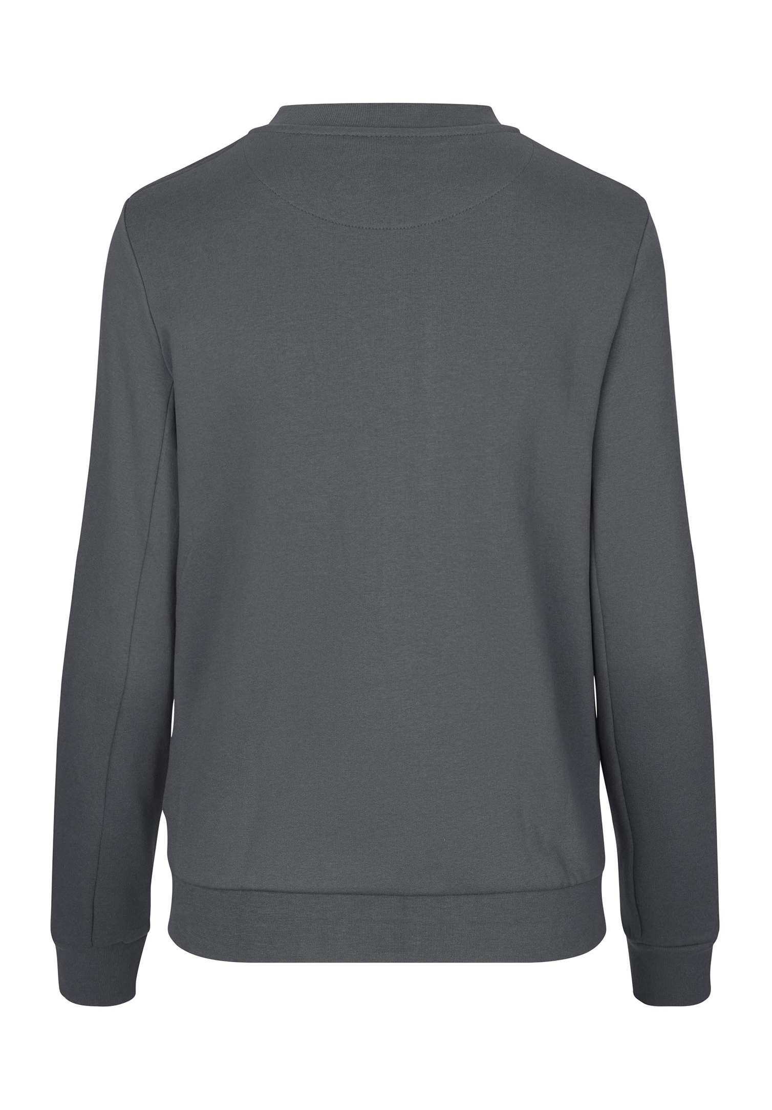 damen sweatjacke mit blousonkragen - grau - 5xl