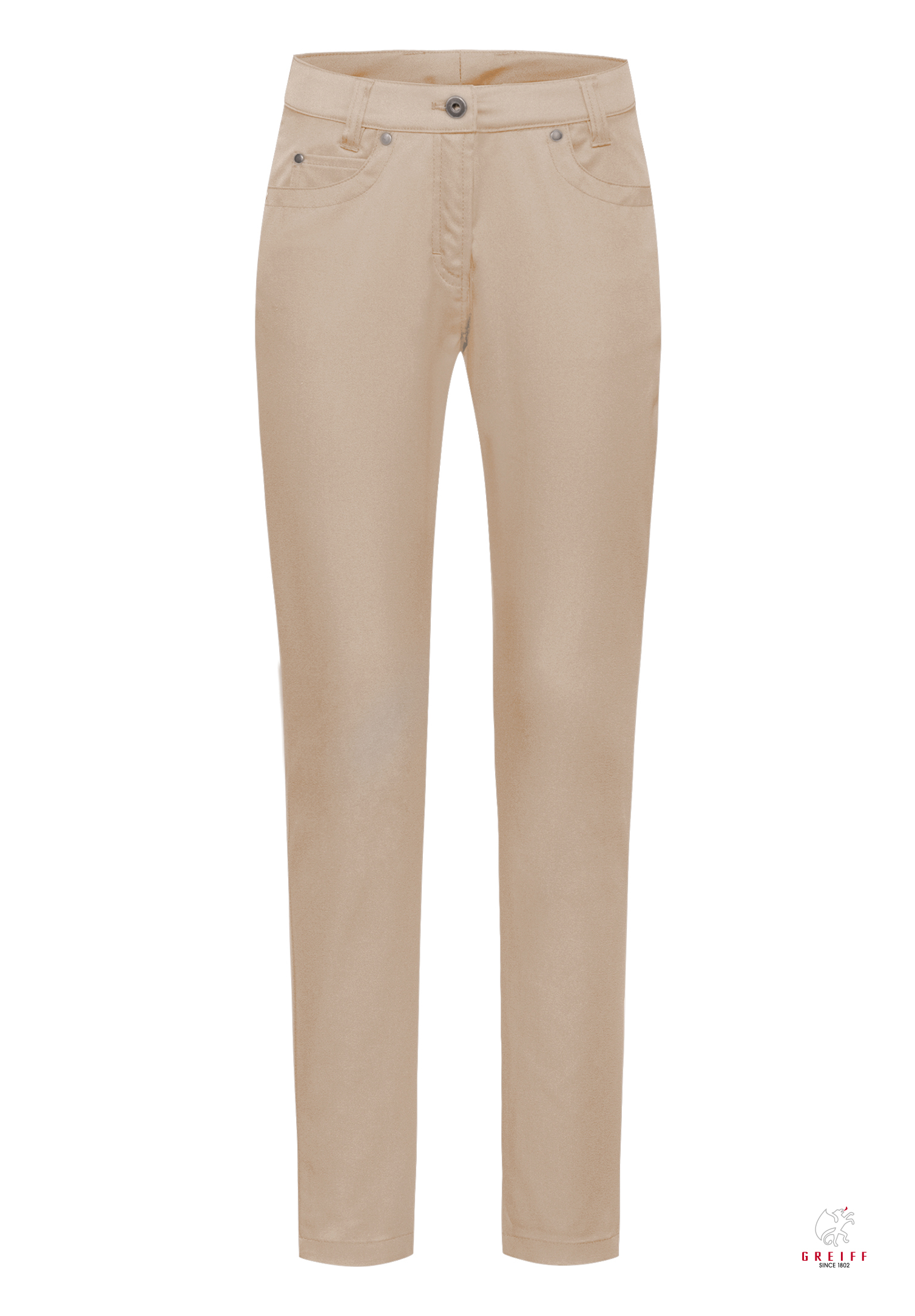 damen 5-pocket hose casual - sand - 32