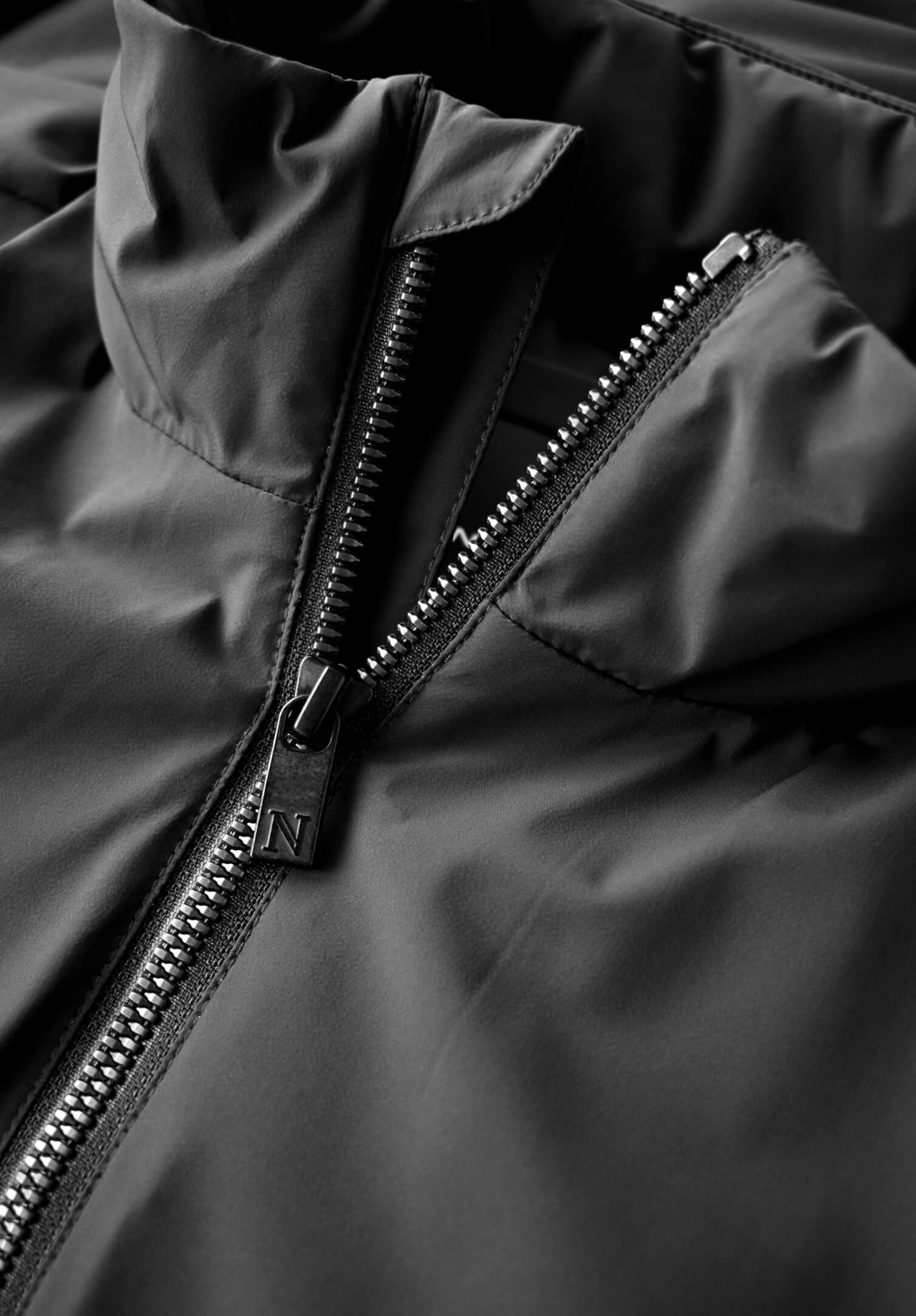 herren übergangsjacke leicht - schwarz - l