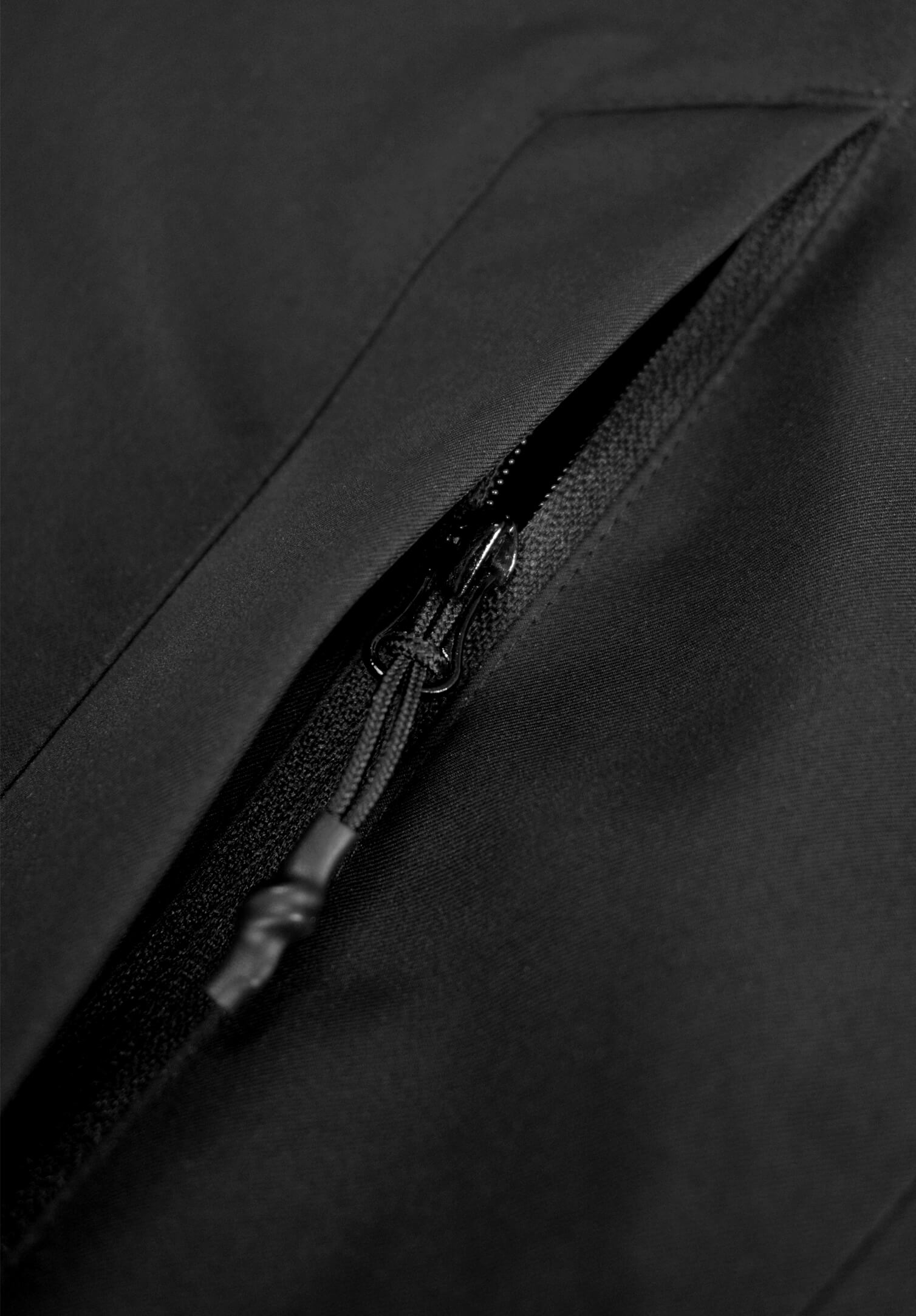 herren long jacket wattiert - schwarz - 3xl