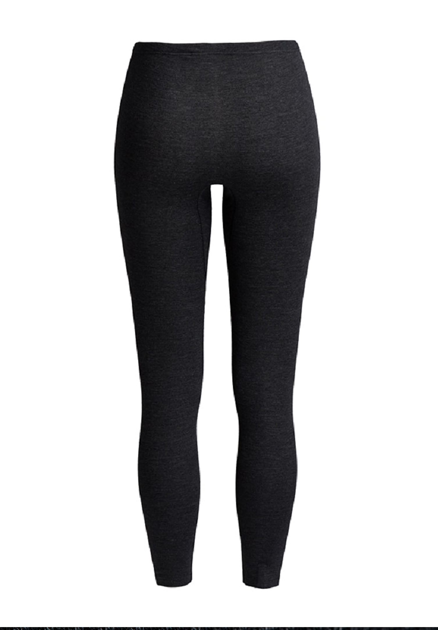 damen thermo hose - schwarz melange -46